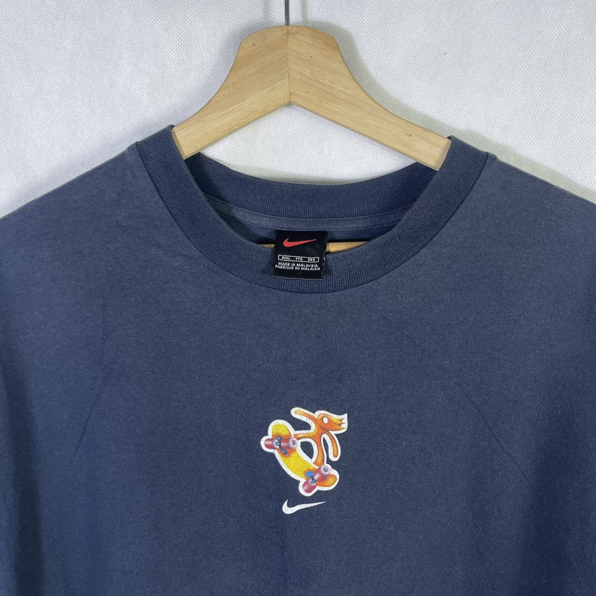 Nike Mega Rare! Vintage 00s Nike Skate Janoski Promo Tshirt Size US XXL / EU 58 / 5 - 3 Thumbnail