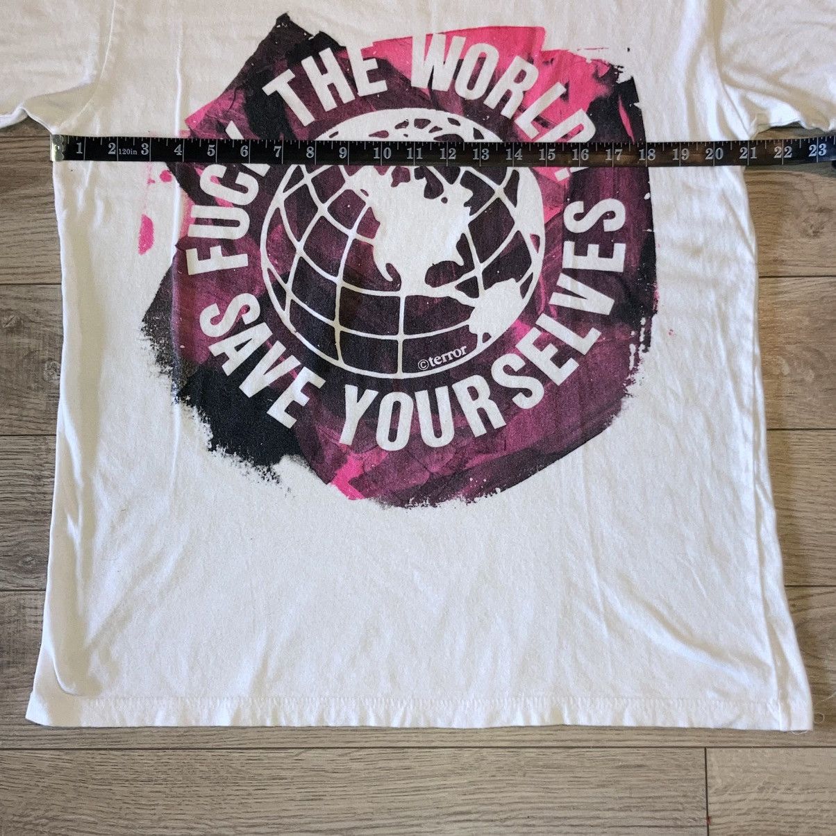 Other Don Rock Terror F*ck the World Save Yourself tee Size US L / EU 52-54 / 3 - 5 Thumbnail