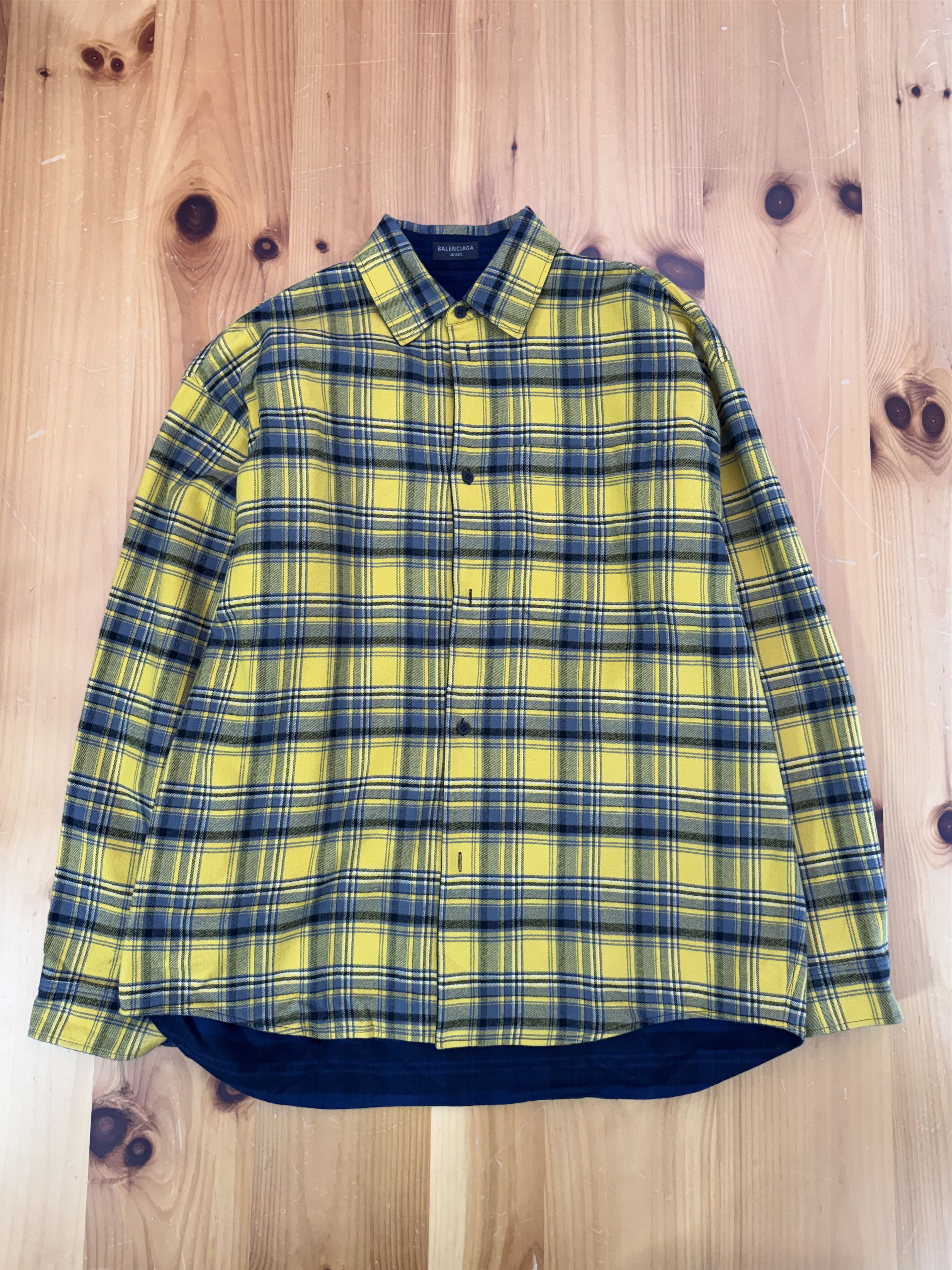 Balenciaga Balenciaga Reversible Plaid Shirt Size US XL / EU 56 / 4 - 2 Thumbnail