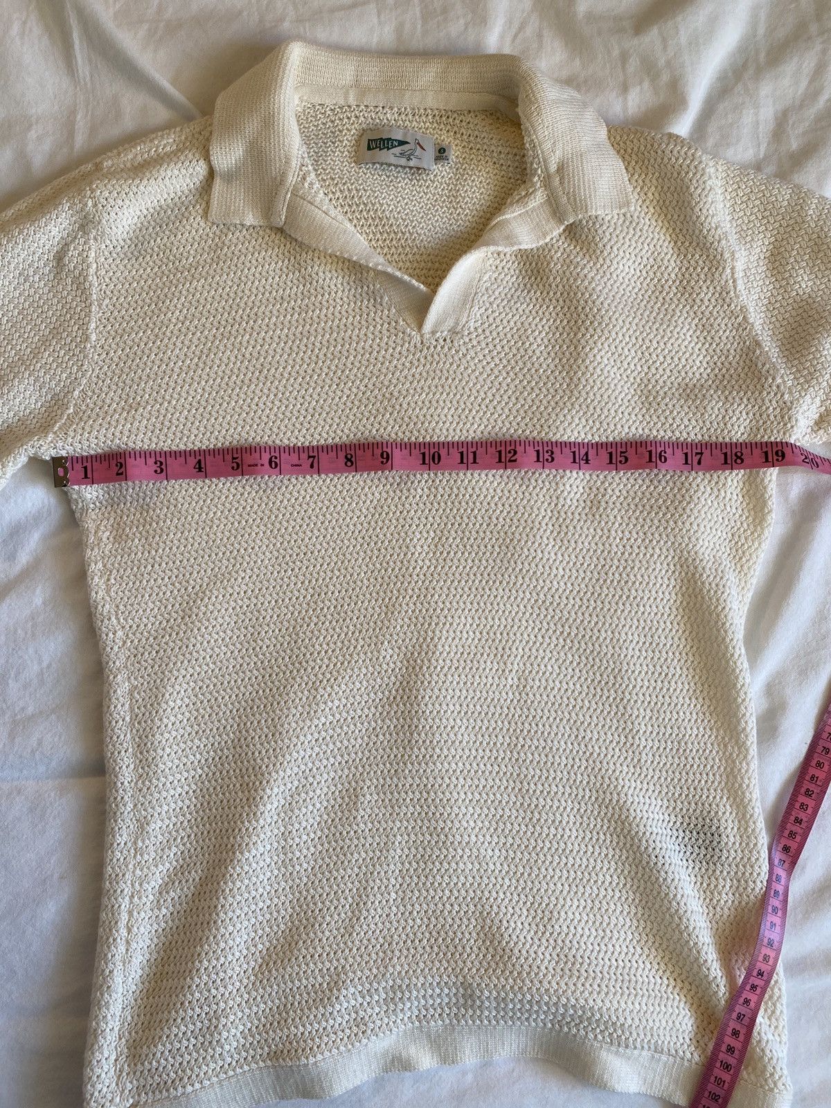 Wellen Surf Wellen White Crochet Polo Size US S / EU 44-46 / 1 - 5 Thumbnail