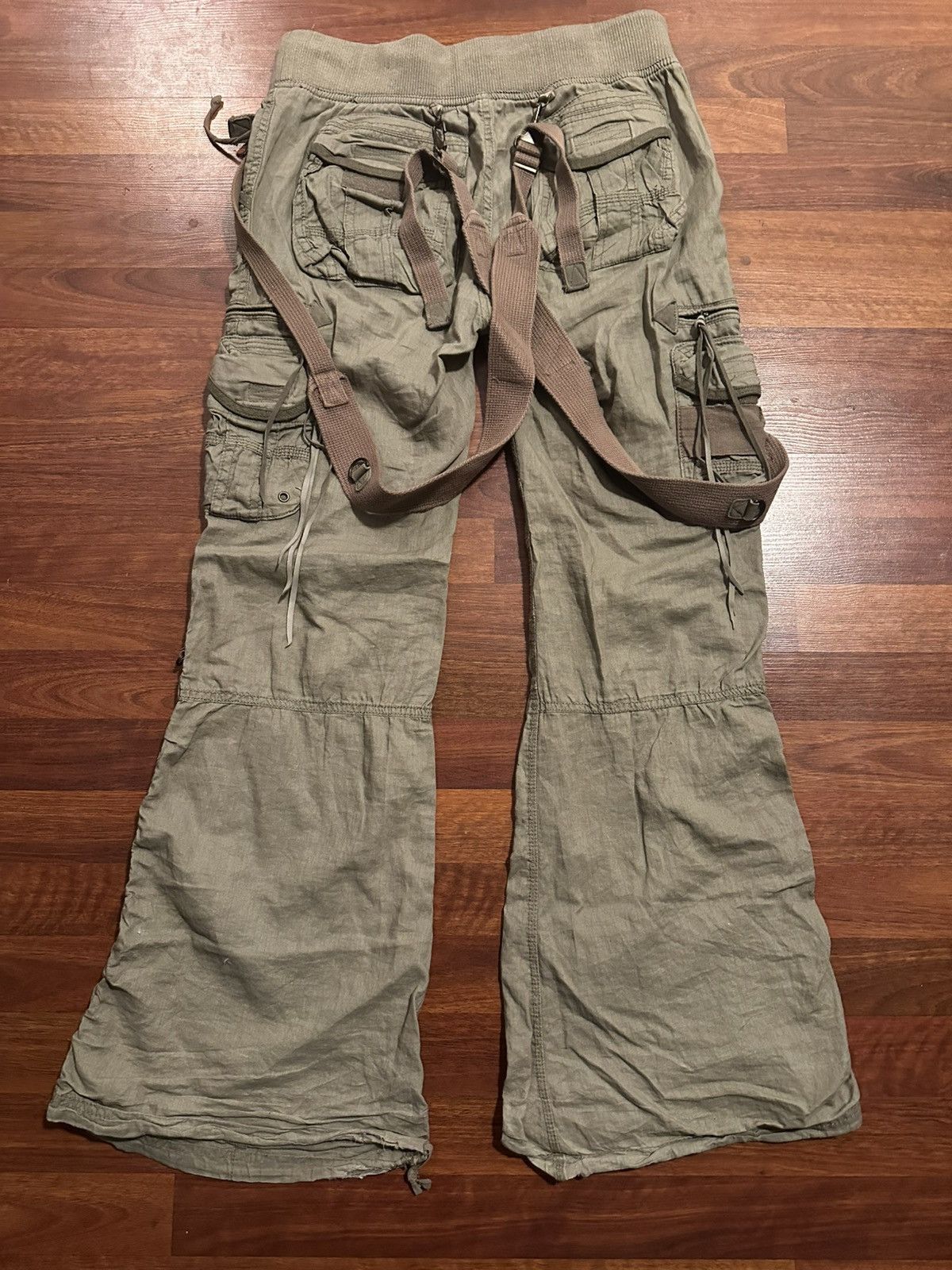 Le Grande Bleu (L.G.B.) G.O.A cargo pants with suspenders | Grailed