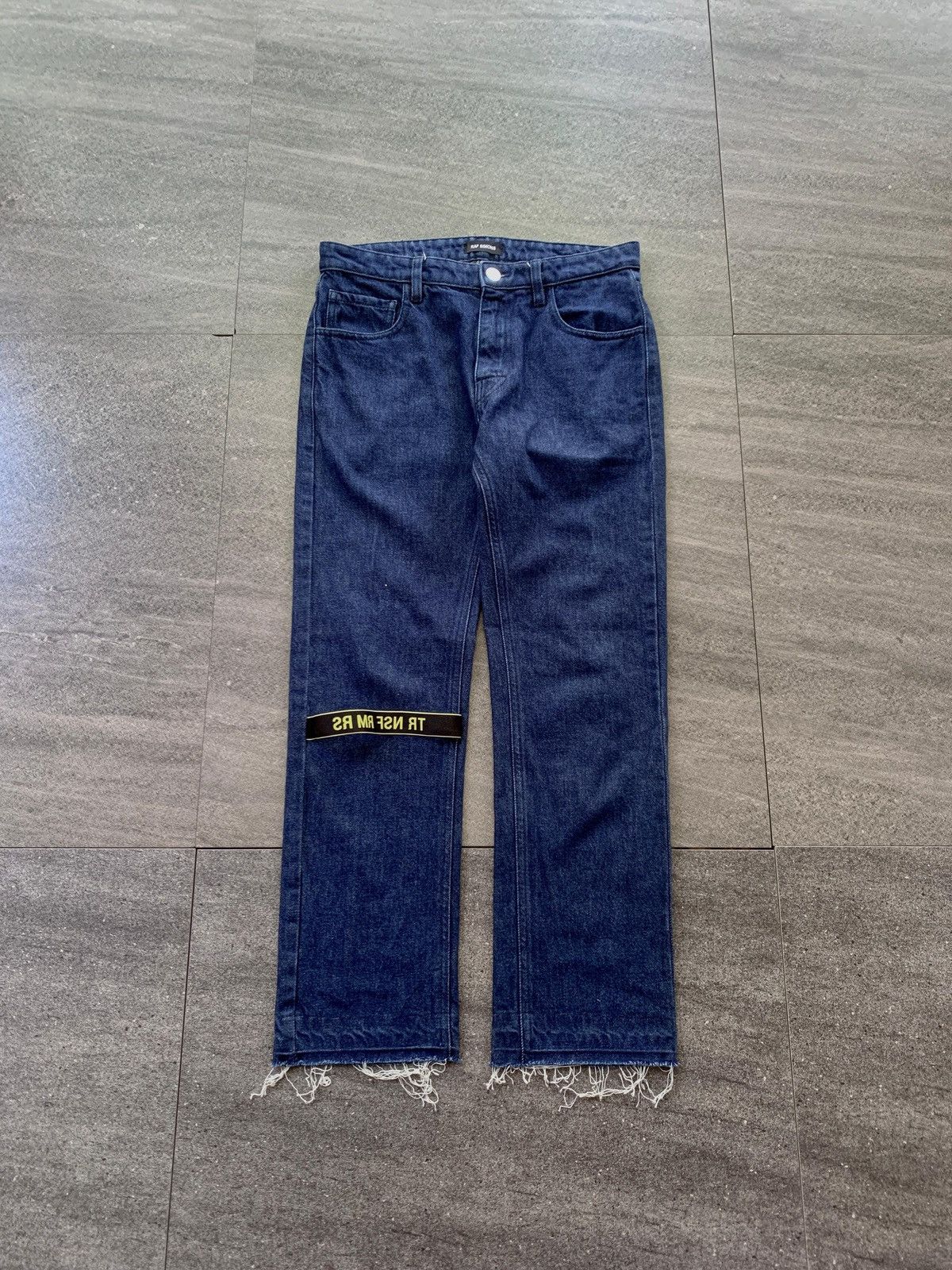 Raf Simons FREE TAX! SS 2019 Slim Tape Denim Jeans Size US 28 / EU 44 - 1 Thumbnail