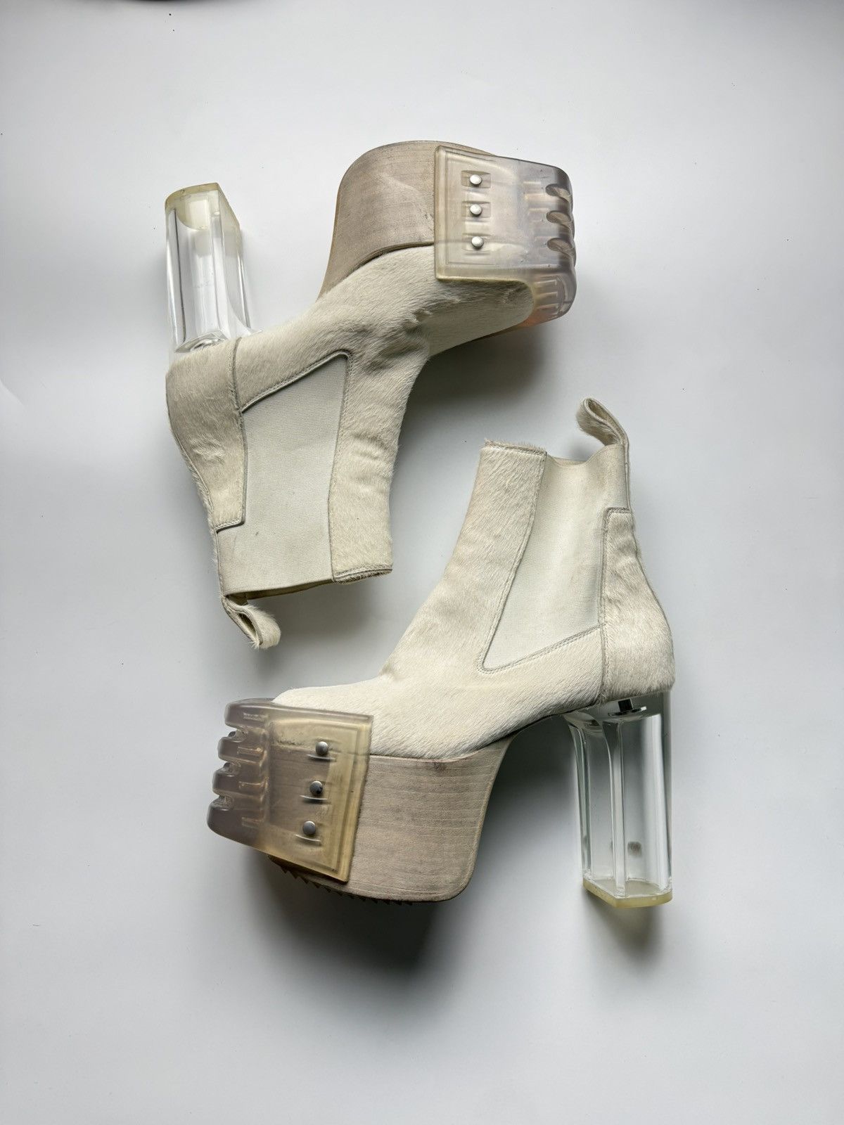 Rick Owens Rick Owens Grill Kiss Ponyhair Boots Size US 6 / IT 36 - 1 Thumbnail