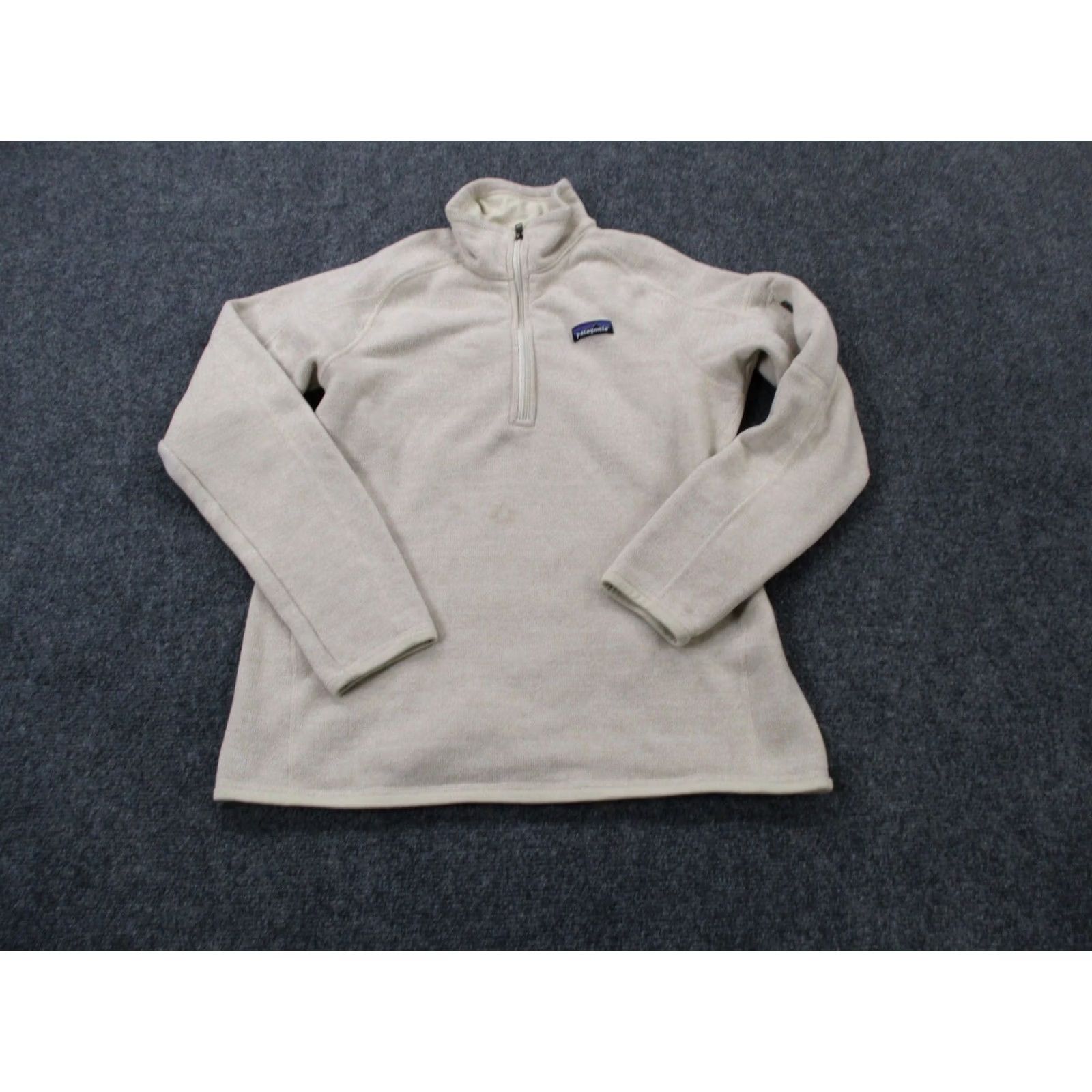Patagonia Patagonia Jacket Women L Beige Fleece 1/4 Zip Windbreaker Pockets Outdoor 2020s Womens Size L / US 10 / IT 46 - 2 Thumbnail