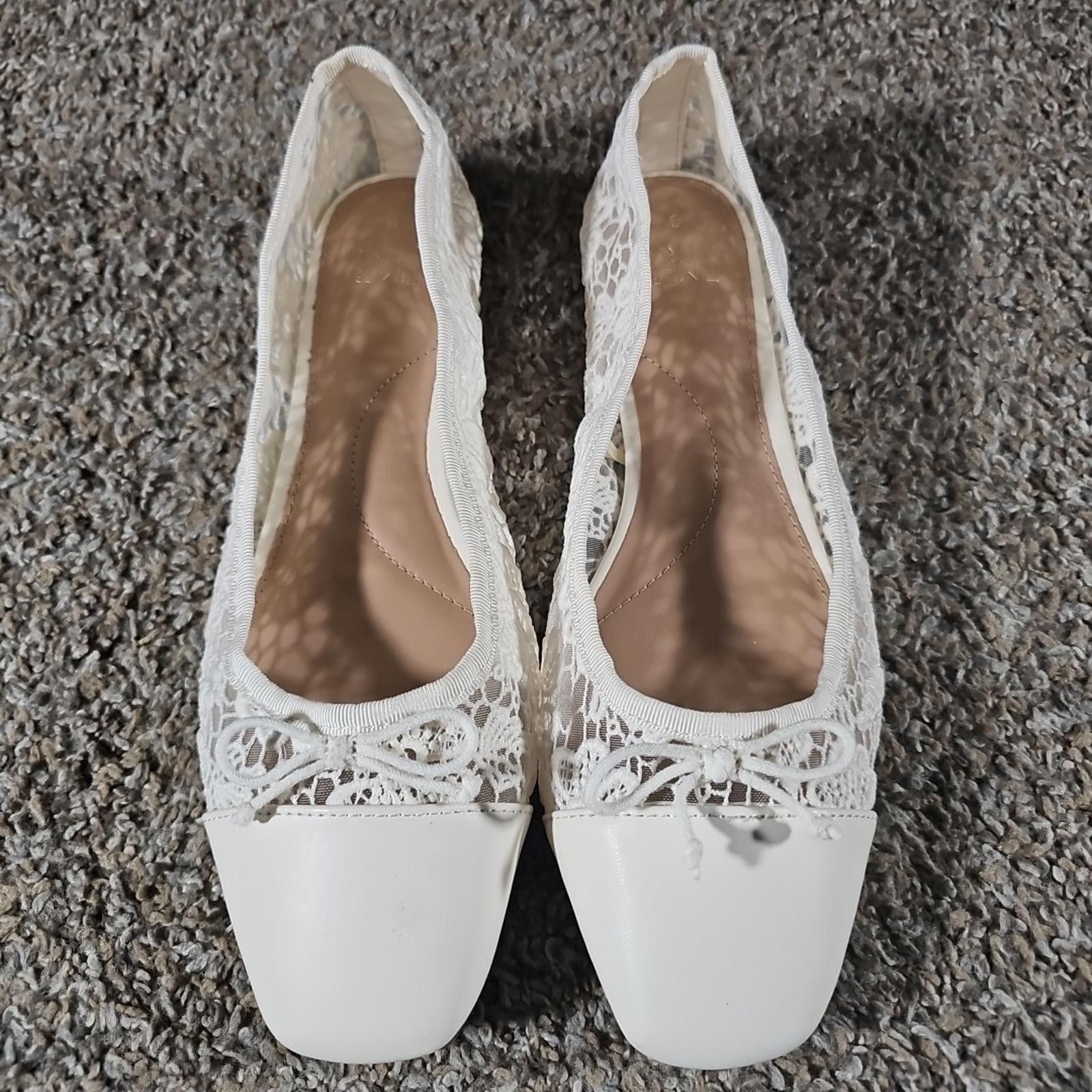 Other Time And Tru Sz 9 White Slip On Lace Loafer Shoes Size US 9 / IT 39 - 2 Thumbnail