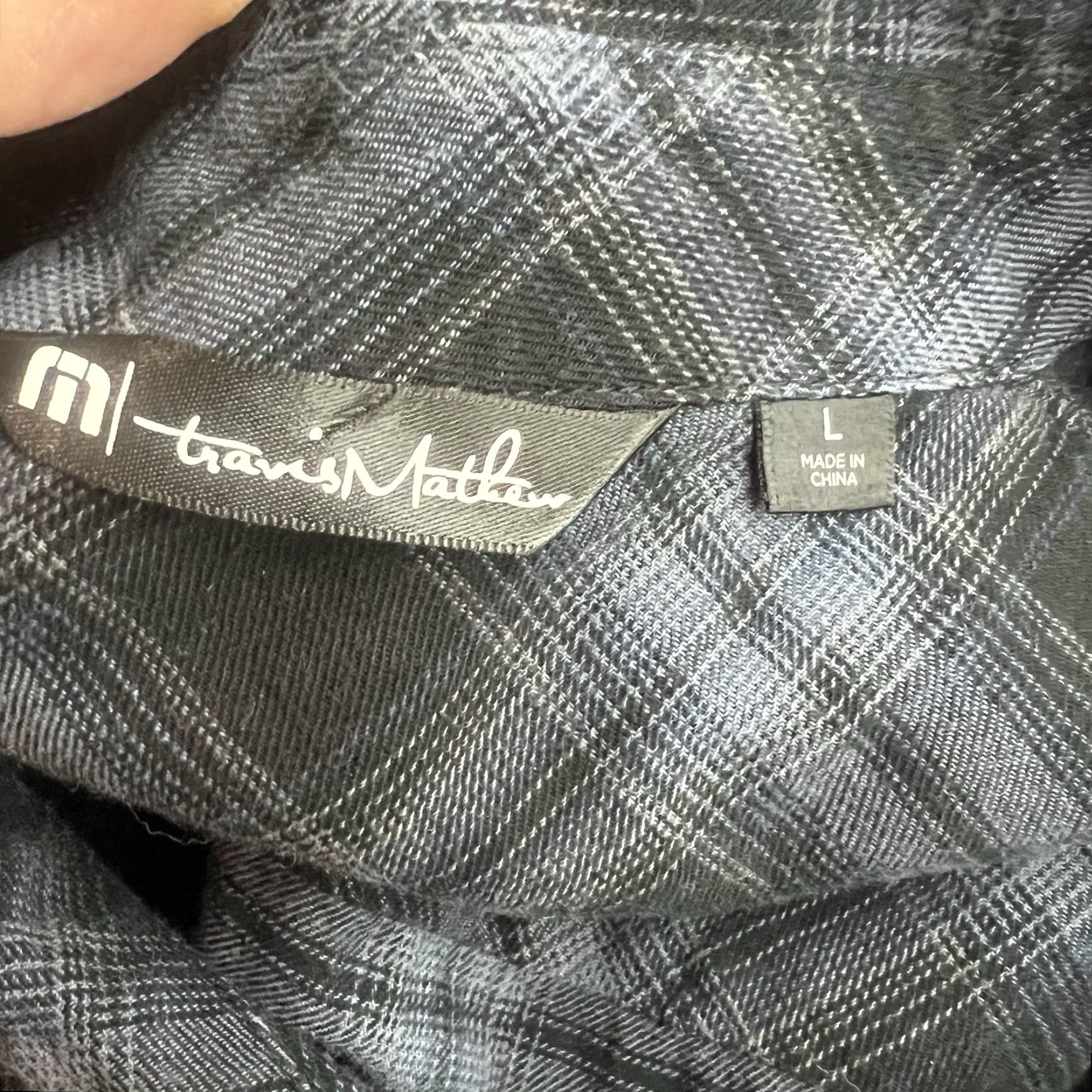 TravisMathew Travis Matthews Plaid Flannel Button Up Shirt Men’s L Blue Long Sleeve Size US L / EU 52-54 / 3 - 5 Thumbnail