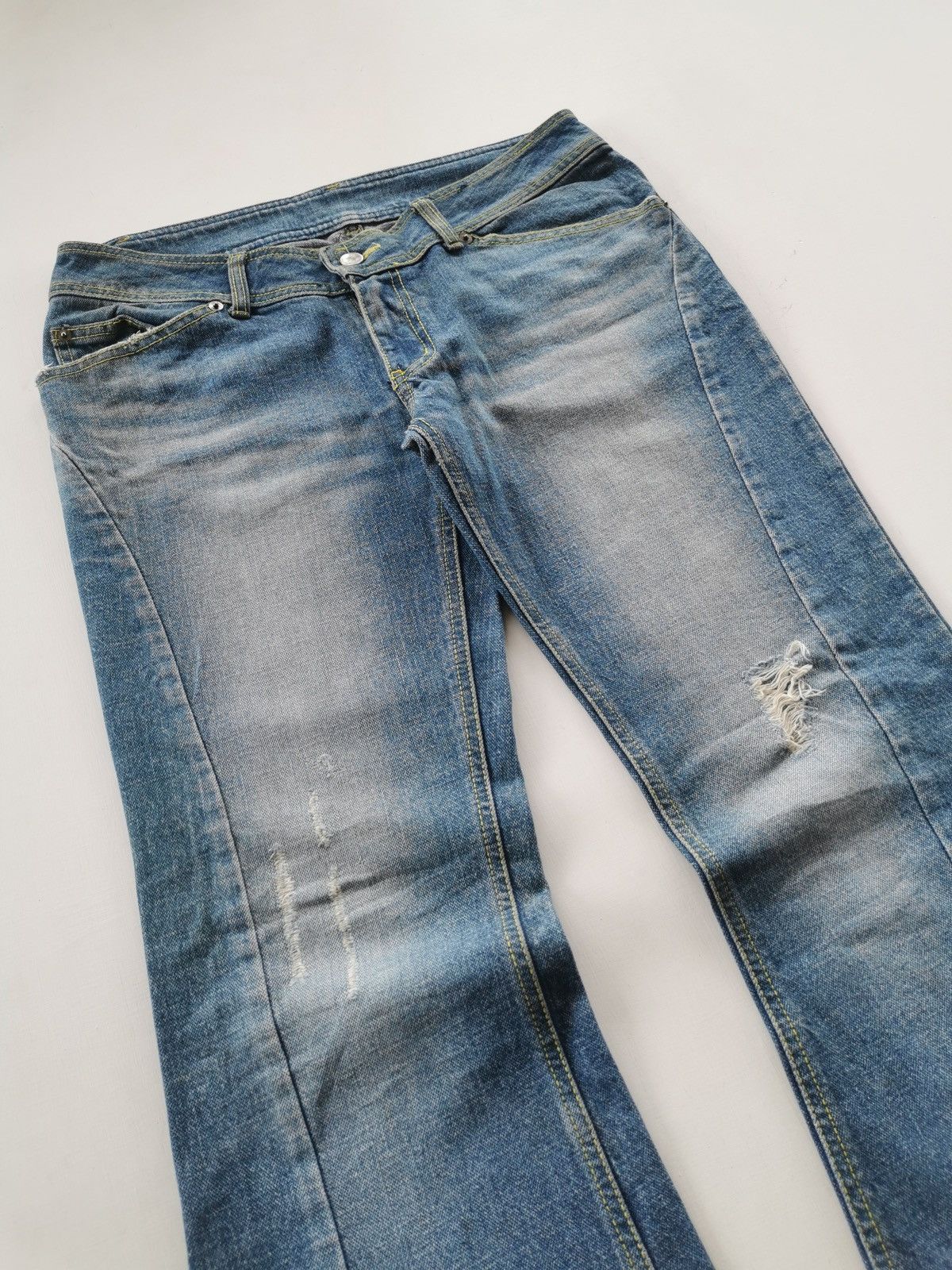 Other Imaginary Landscape IL Basis Flared Bootcut Jeans Size 32" / US 10 / IT 46 - 3 Thumbnail