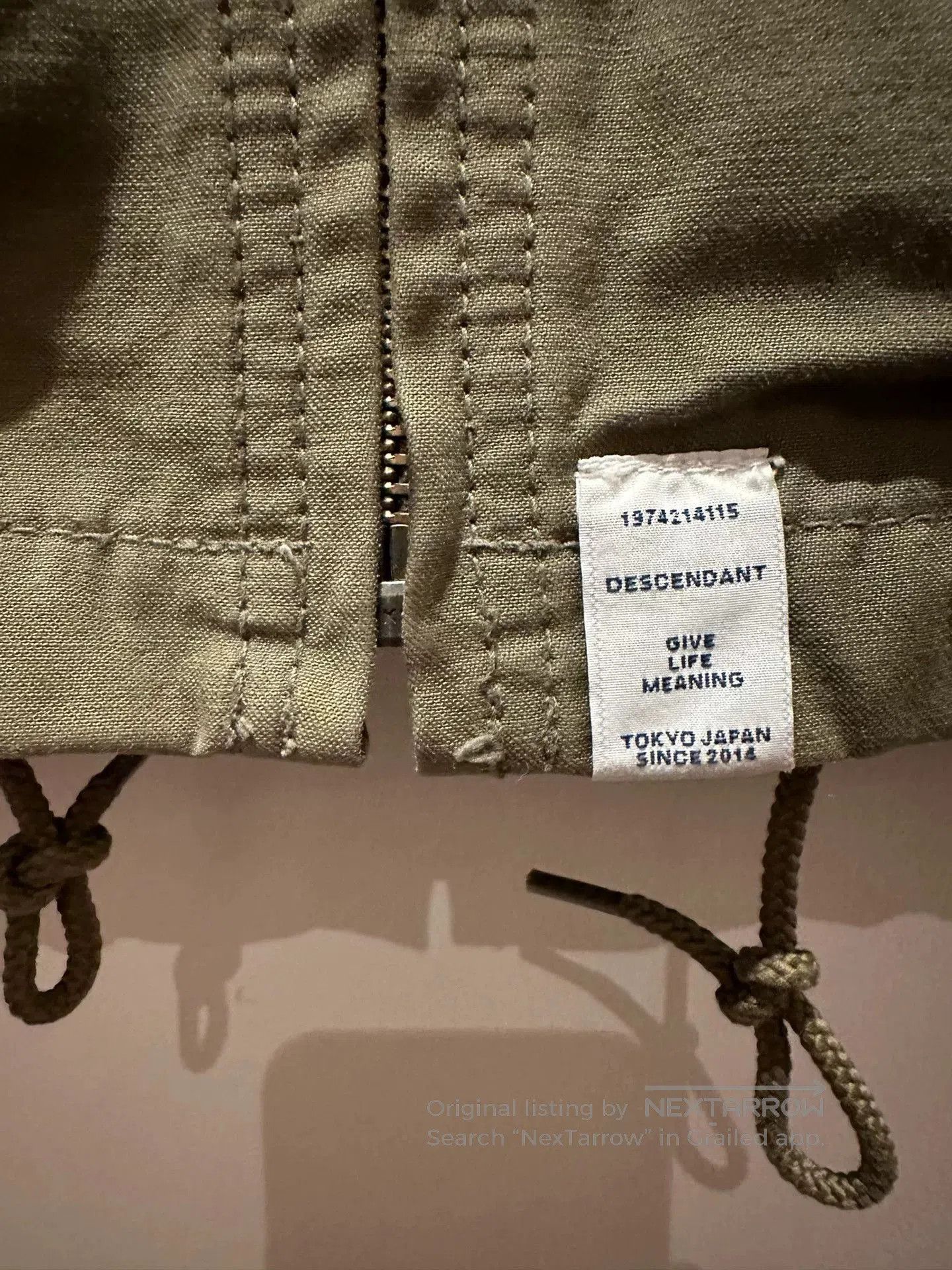 Descendant military style green hooded windbreaker coat. Size US M / EU 48-50 / 2 - 3 Thumbnail
