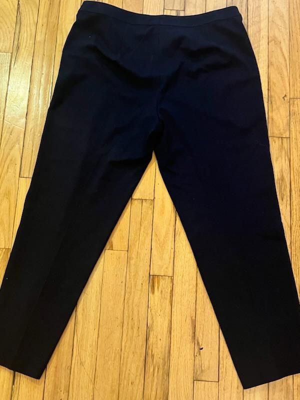 Andrew St. John St. John Collection Black Straight-Leg Trousers - Size 14 Size 36" / US 14 / IT 50 - 2 Thumbnail
