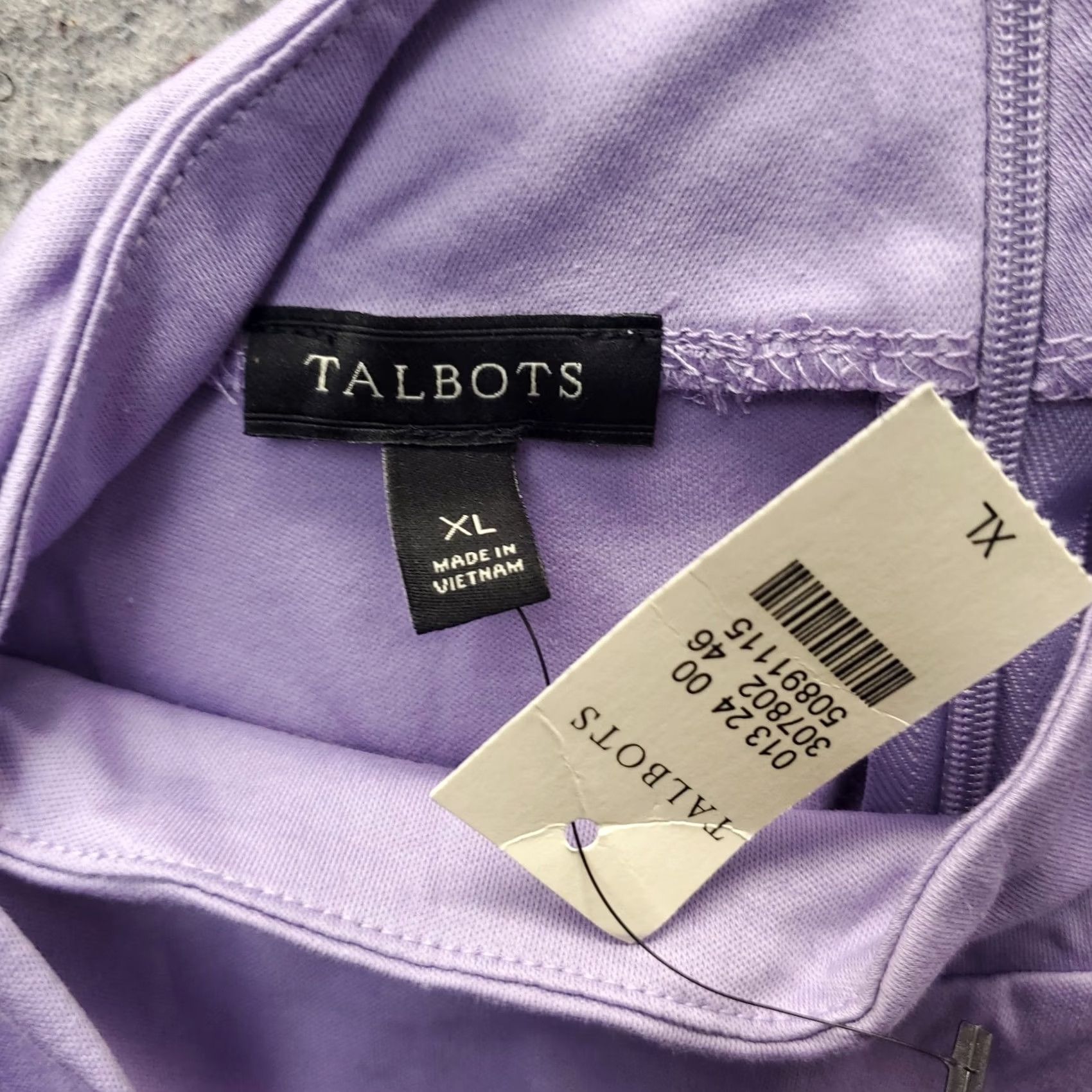Talbots Talbots Blouse Top Womens Size XL Purple Slim Fit Sleeveless Mock Neck Back Zip Size XL / US 12-14 / IT 48-50 - 5 Thumbnail