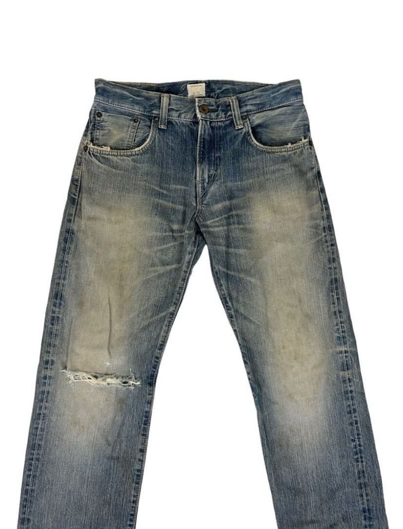 Edwin × Japanese Brand × Vintage Vintage Disstresed Seldvage Edwin Lot 505 Made in Japan Size US 32 / EU 48 - 2 Thumbnail