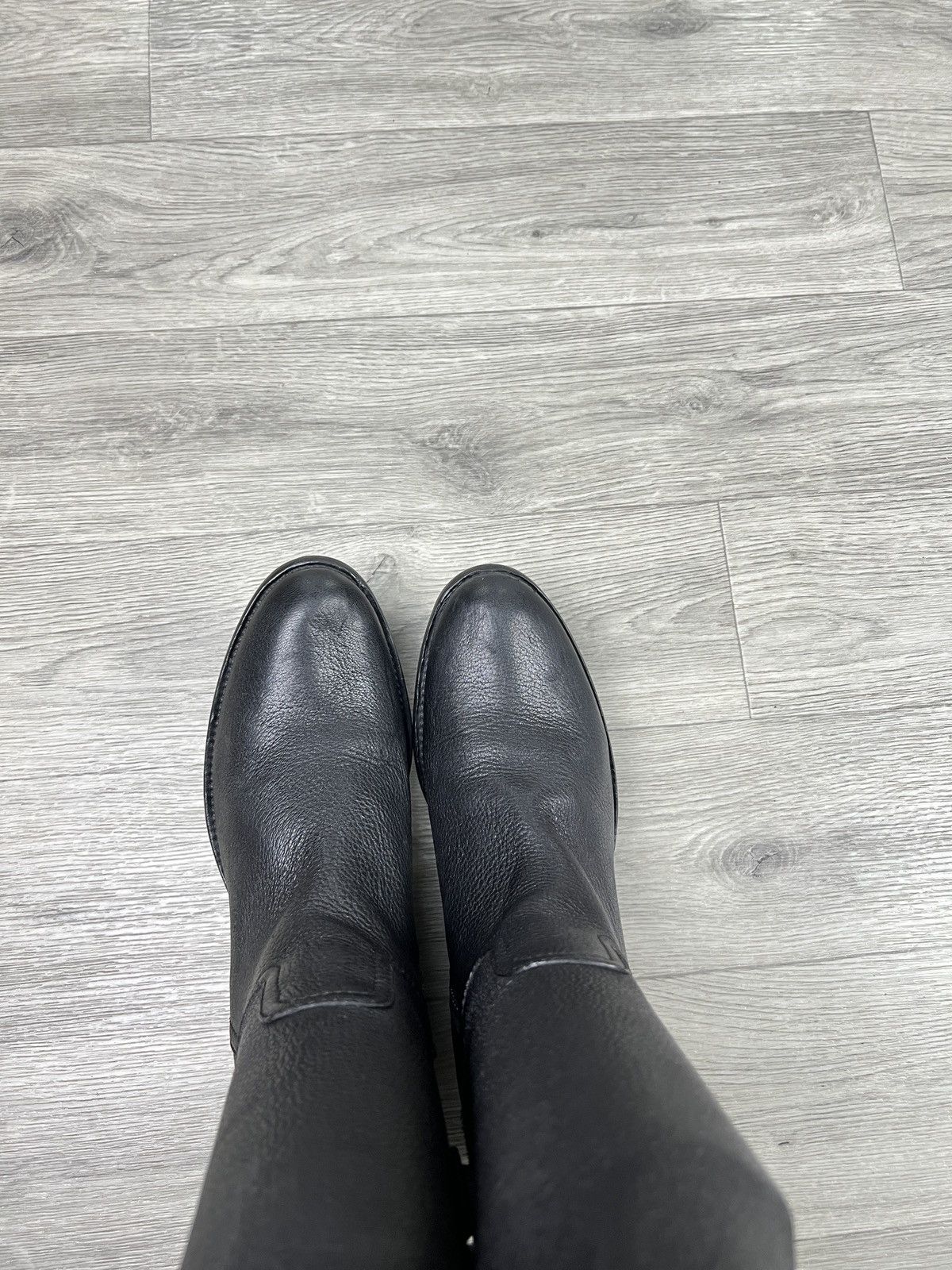 Car Shoe Car Shoe By Prada Biker Riding Knee High Boots Size US 9 / IT 39 - 10 Thumbnail