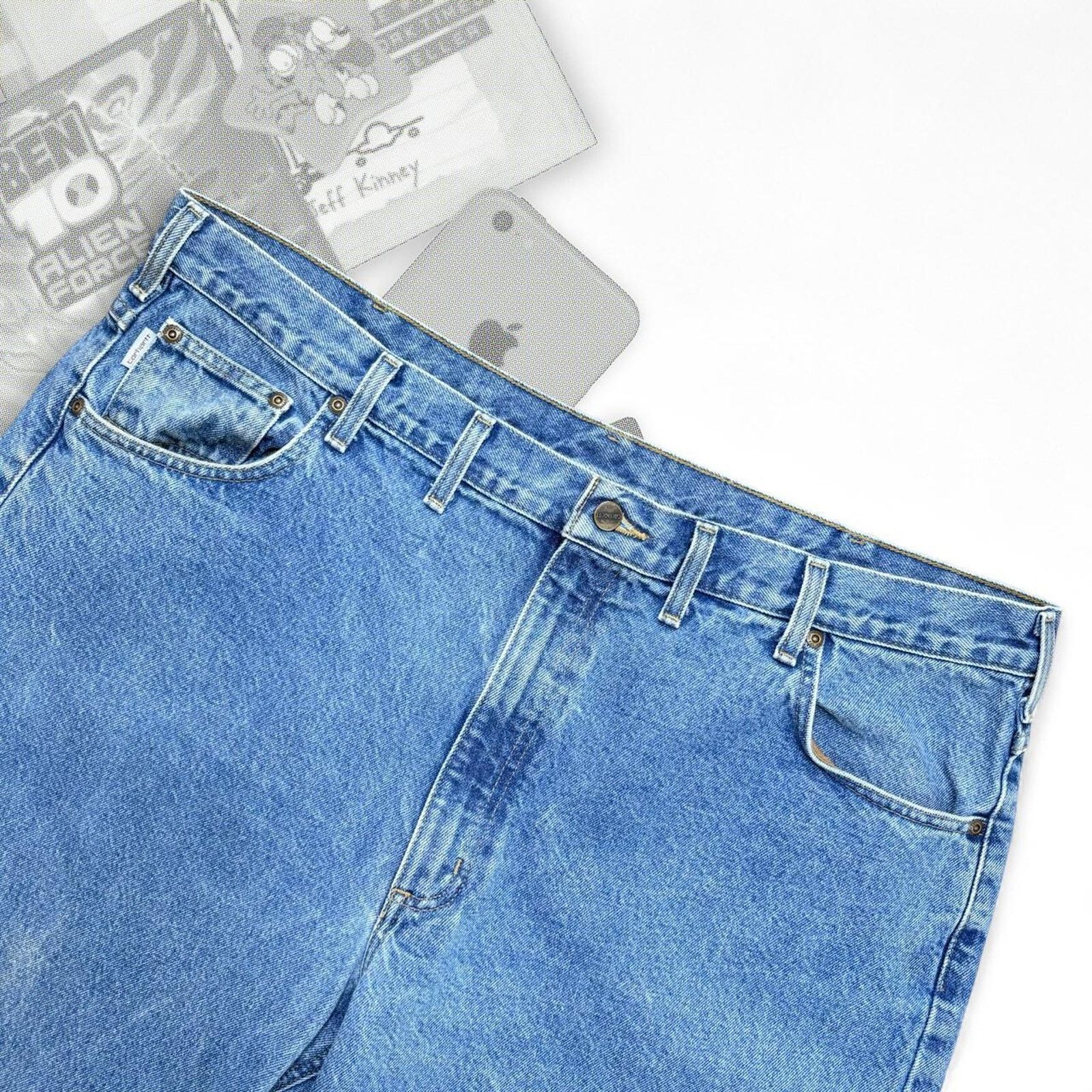 Carhartt Vintage blue denim baggy carhartt Size US 44 / EU 60 - 5 Thumbnail