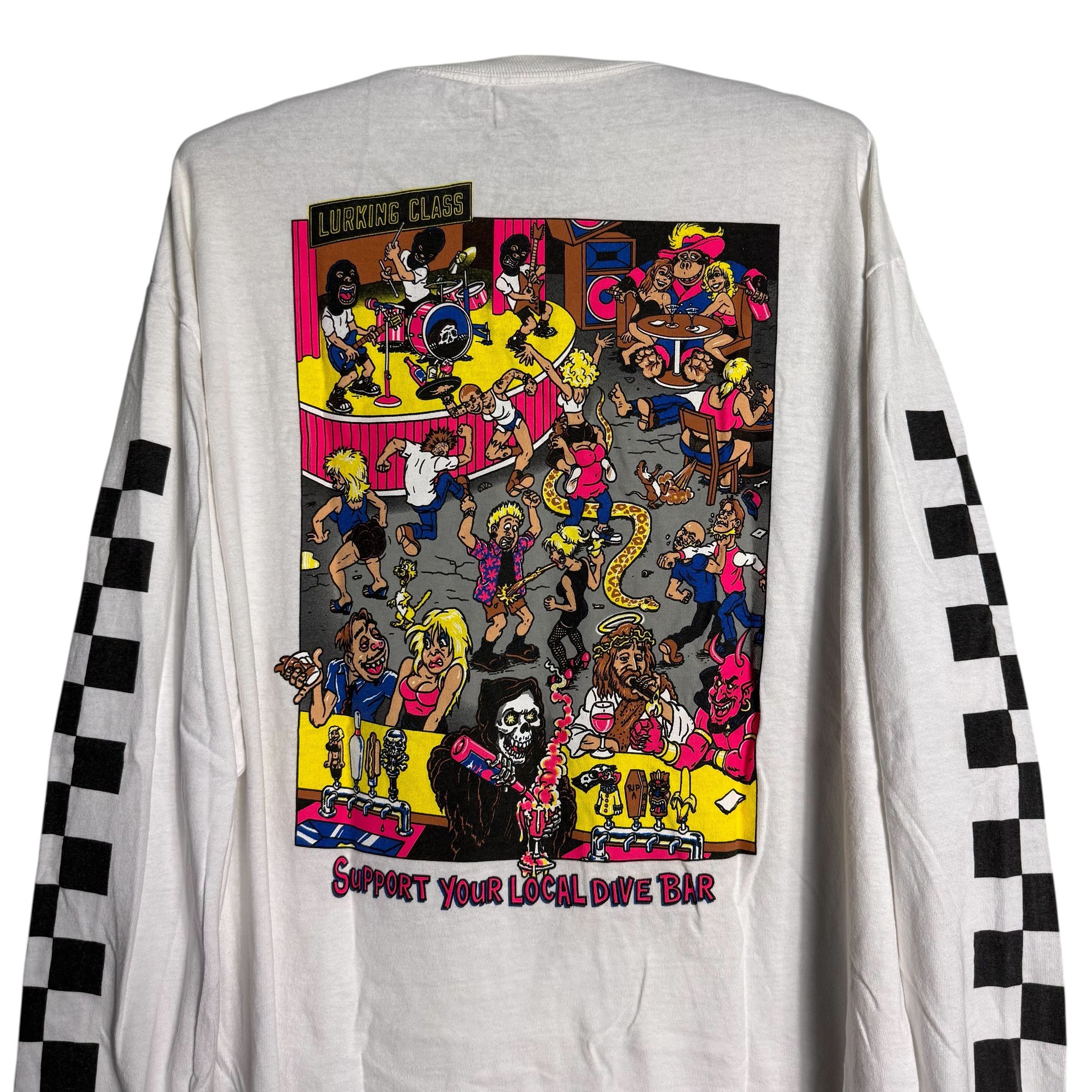 Lurking Class 🔥RARE🔥Lurking Class Dive Bar Checkerboard Sleeve T-shirt Size US XL / EU 56 / 4 - 2 Thumbnail