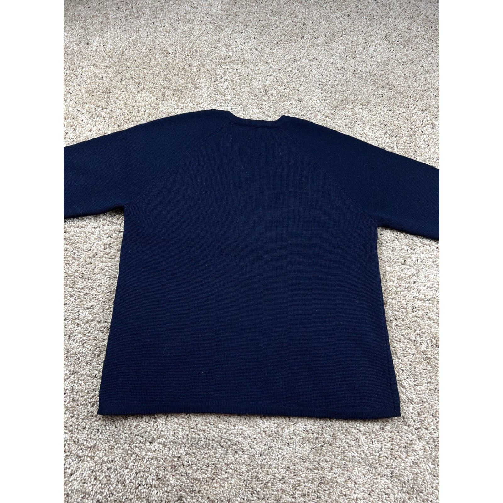 Vintage VINTAGE MEISTER Sweater Womens Large Wool Blue V-Neck Long Sleeve Pullover Knit 100% Wool Classic Preppy Snowfall Fall Winter Negl? Size L / US 10 / IT 46 - 6 Thumbnail