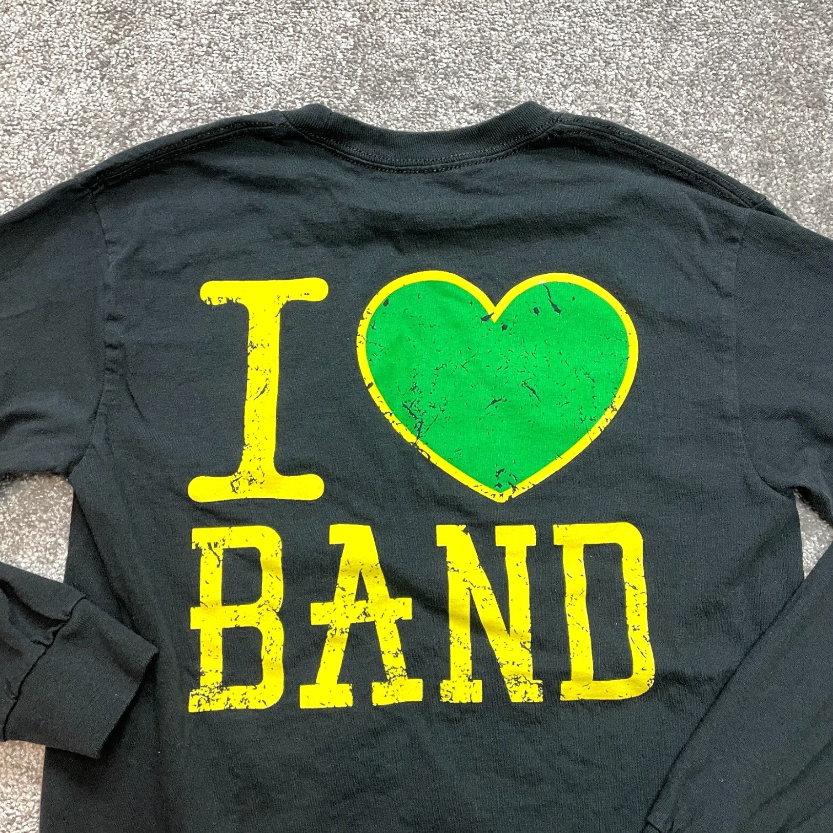 Vintage Hyde Park Music Shirt Adult Small Black Long Sleeve Cotton I Love Band Heart Size S / US 4 / IT 40 - 7 Thumbnail