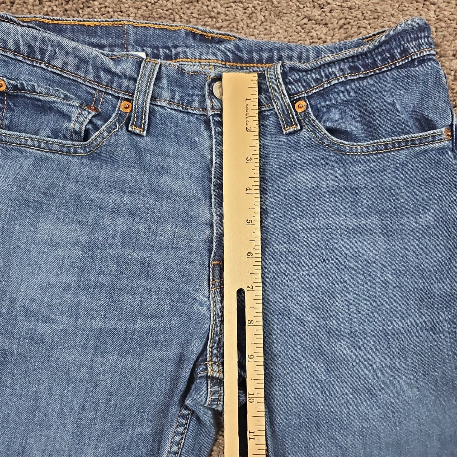 Levi's Levi's 511 Jeans Mens 31 Slim Tapered Stretch Denim Medium Wash Blue, Regular, 30 Inseam, 28x28 Measurements, Defect Pocket Tear, Vintage? No Size US 31 - 4 Thumbnail
