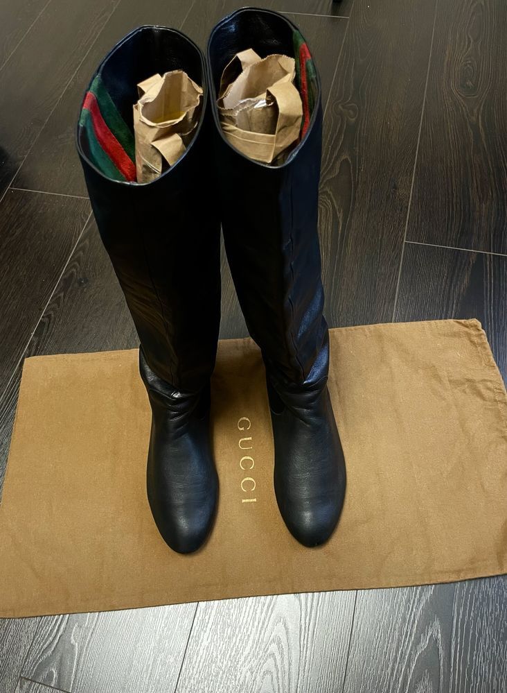 Gucci Gucci Leather Boots Size US 8 / IT 38 - 2 Thumbnail