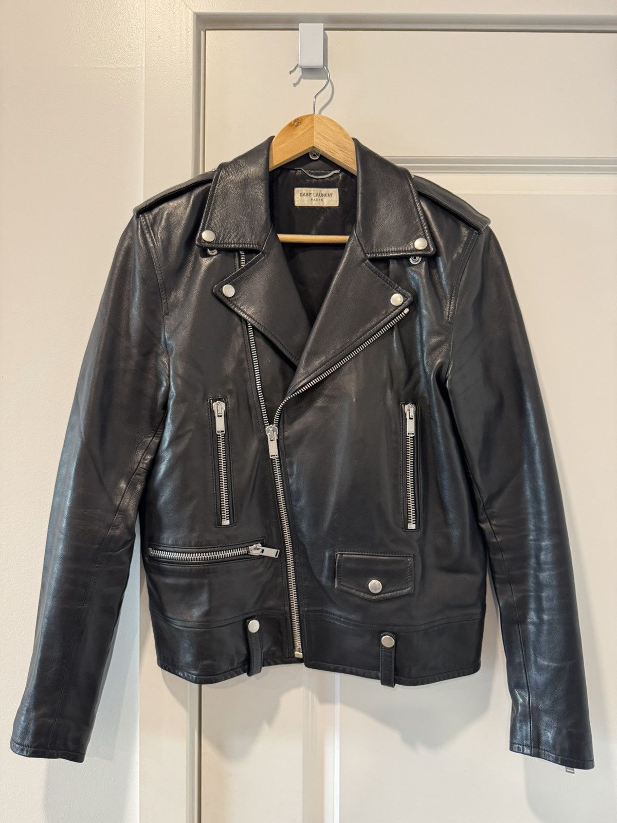 Saint Laurent Paris Saint Laurent L01 Leather Moto Jacket Size US M / EU 48-50 / 2 - 1 Thumbnail