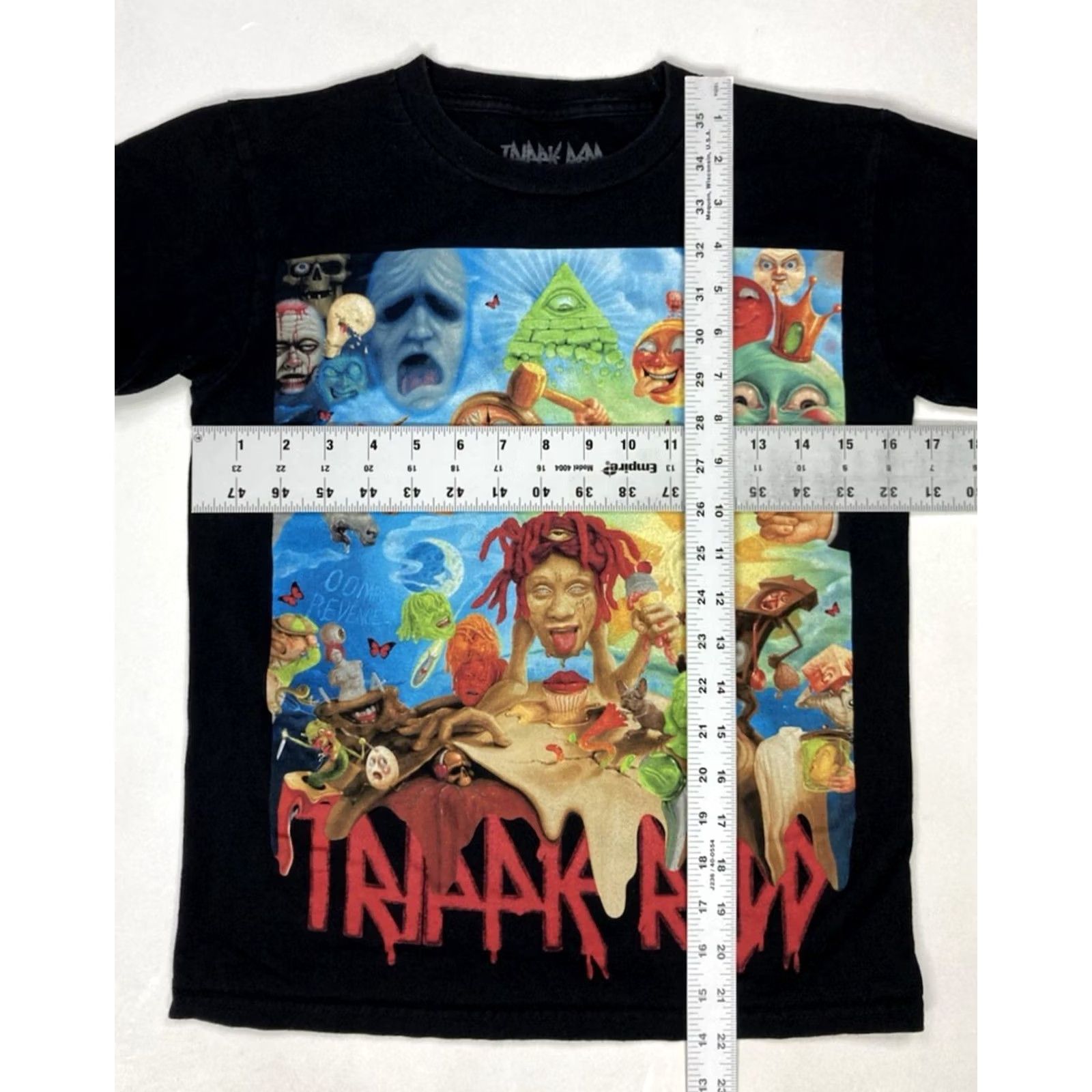 Vintage Trippie Redd Crop Graphic T-shirt Women XS Black Short Sleeve Music Size M / US 6-8 / IT 42-44 - 5 Thumbnail