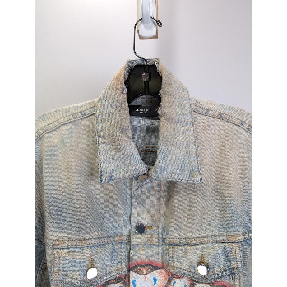 o1rshd1 Jimi Hendrix Trucker Jacket in Bone Indigo - Main Image