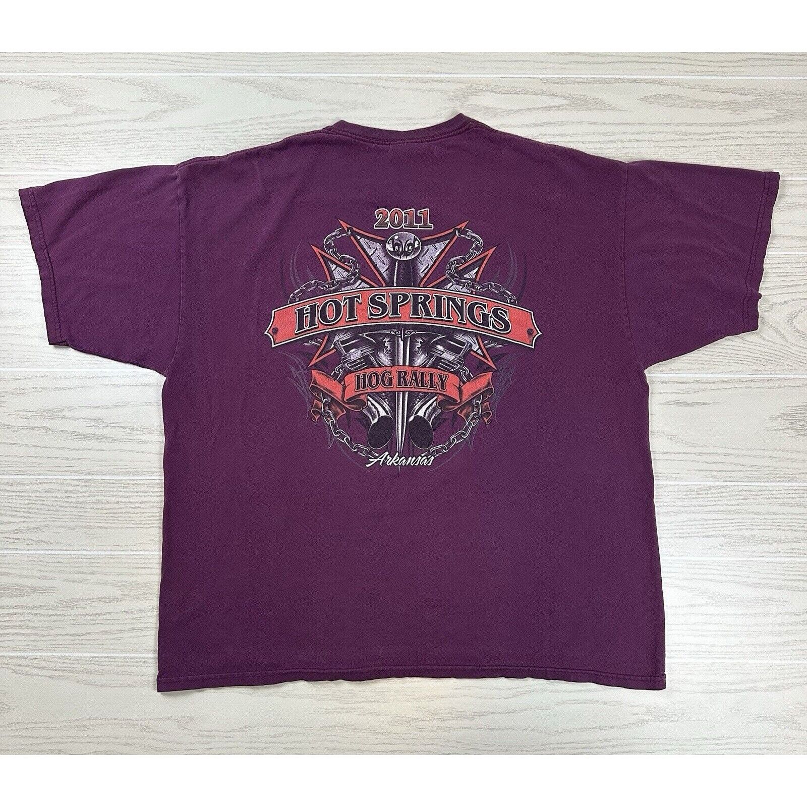 Gildan × Vintage Y2K Hot Springs Hog Rally Shirt Size US XXL / EU 58 / 5 - 5 Thumbnail