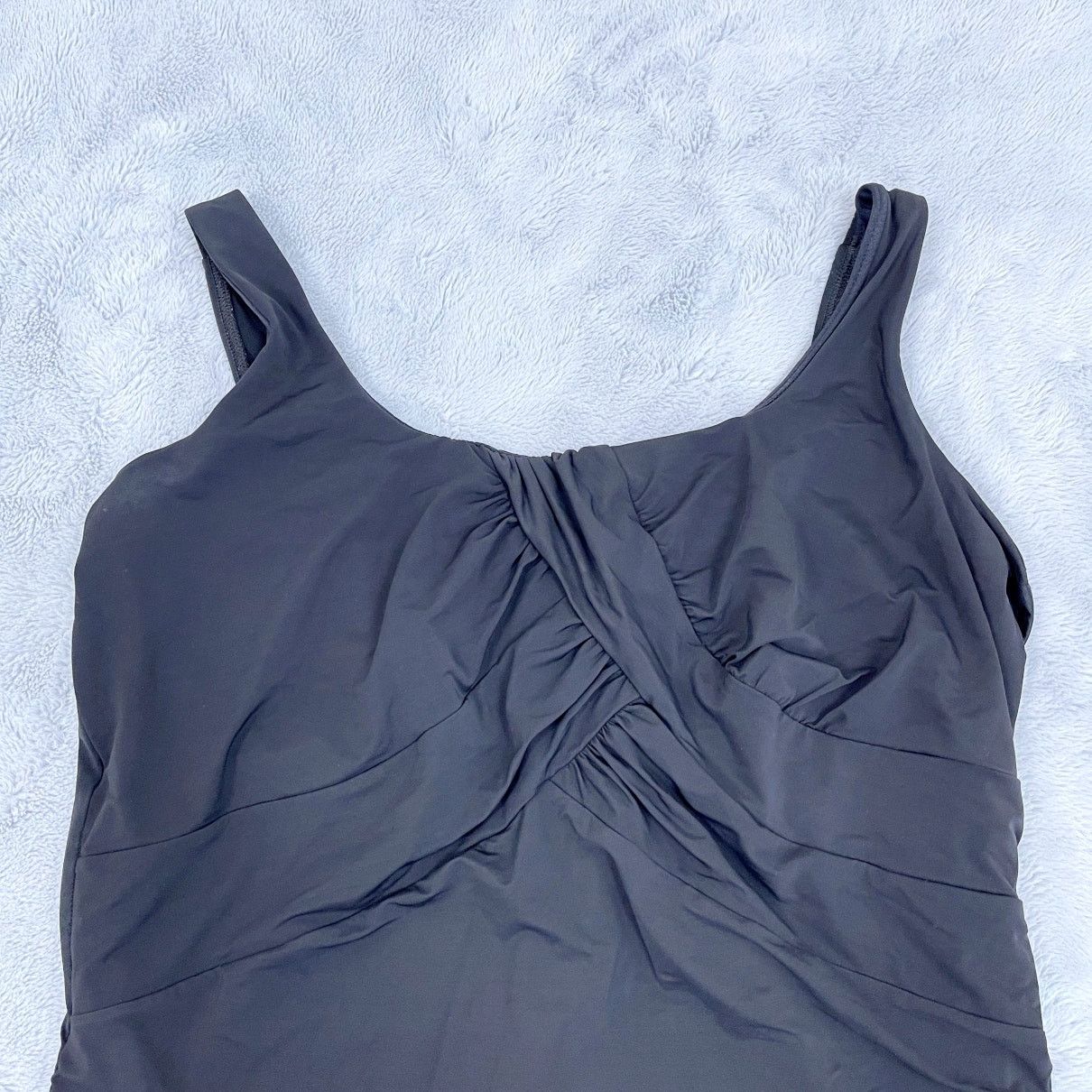 Lands' End Lands End SlenderSuit Carmela One Piece Swimsuit Black 22W Size ONE SIZE - 2 Thumbnail