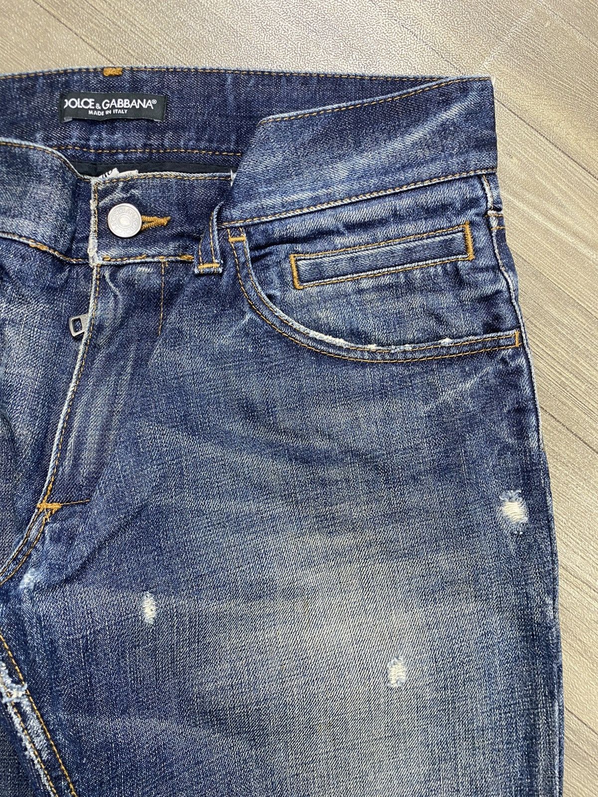Dolce & Gabbana 2000s Dolce Gabbana Mudmax Distressed Lgb Style Jeans Size US 34 / EU 50 - 7 Thumbnail