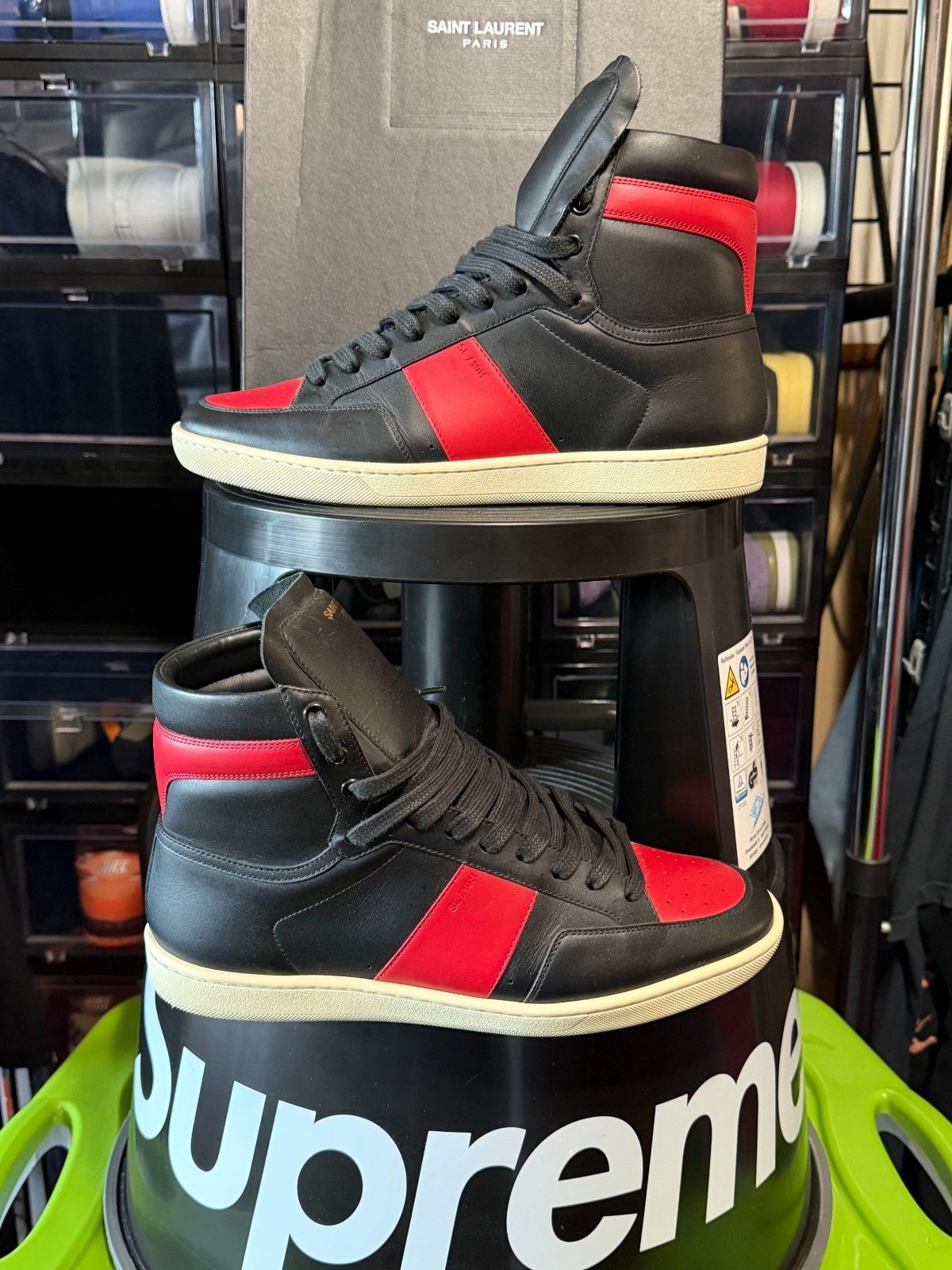 Yves Saint Laurent YSL COURT CLASSIC SL/10H LEATHER SNEAKERS SIZE 43 Size US 9.5 / EU 42-43 - 1 Thumbnail