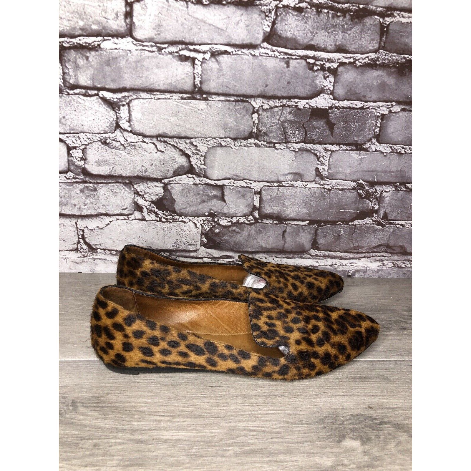 Veronica Beard VERONICA BEARD Griffin Leopard Real Calf Fur Loafers Shoes W Size US 10.5 / IT 40.5 - 1 Thumbnail