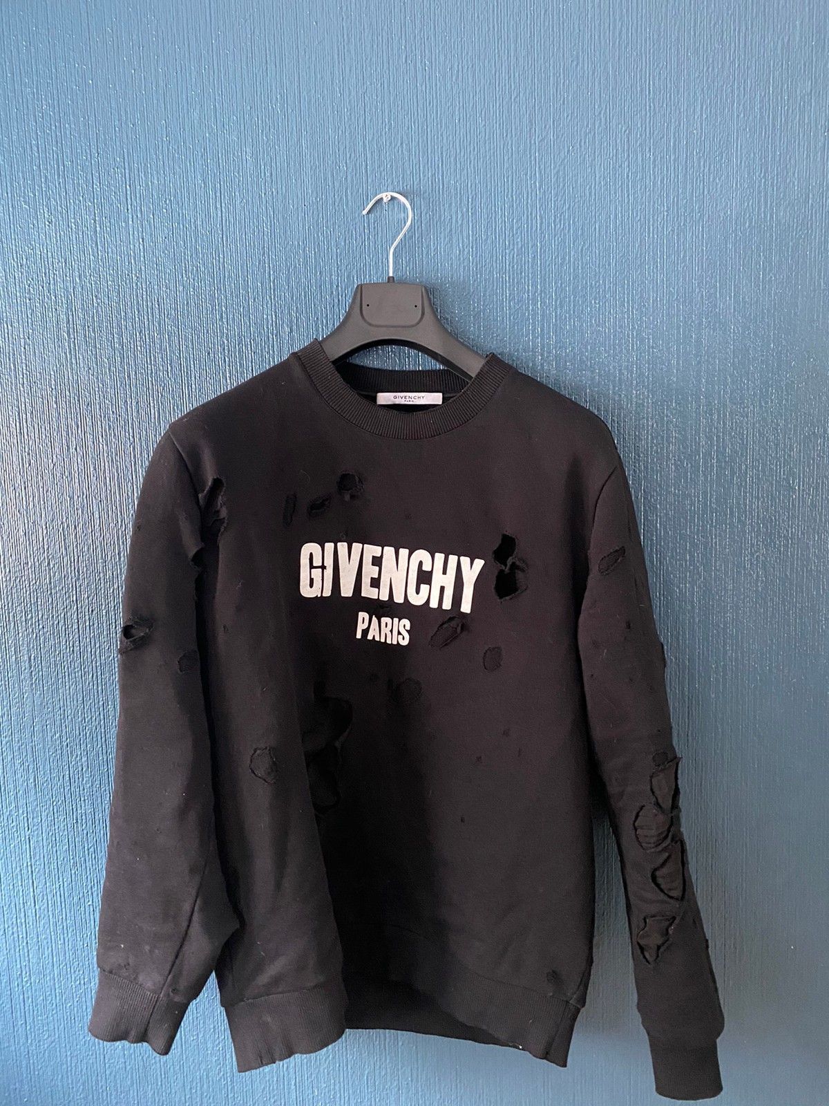 Givenchy Givenchy distressed sweatshirt Size US M / EU 48-50 / 2 - 1 Thumbnail