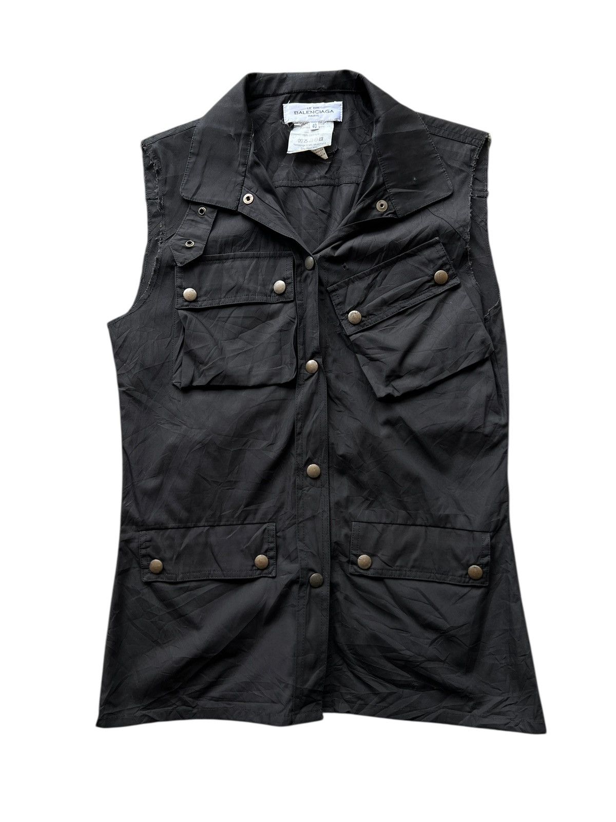 Balenciaga Balenciaga Le Dix Paris Shirt Cargo Tank Top Jacket Size US XS / EU 42 / 0 - 7 Thumbnail