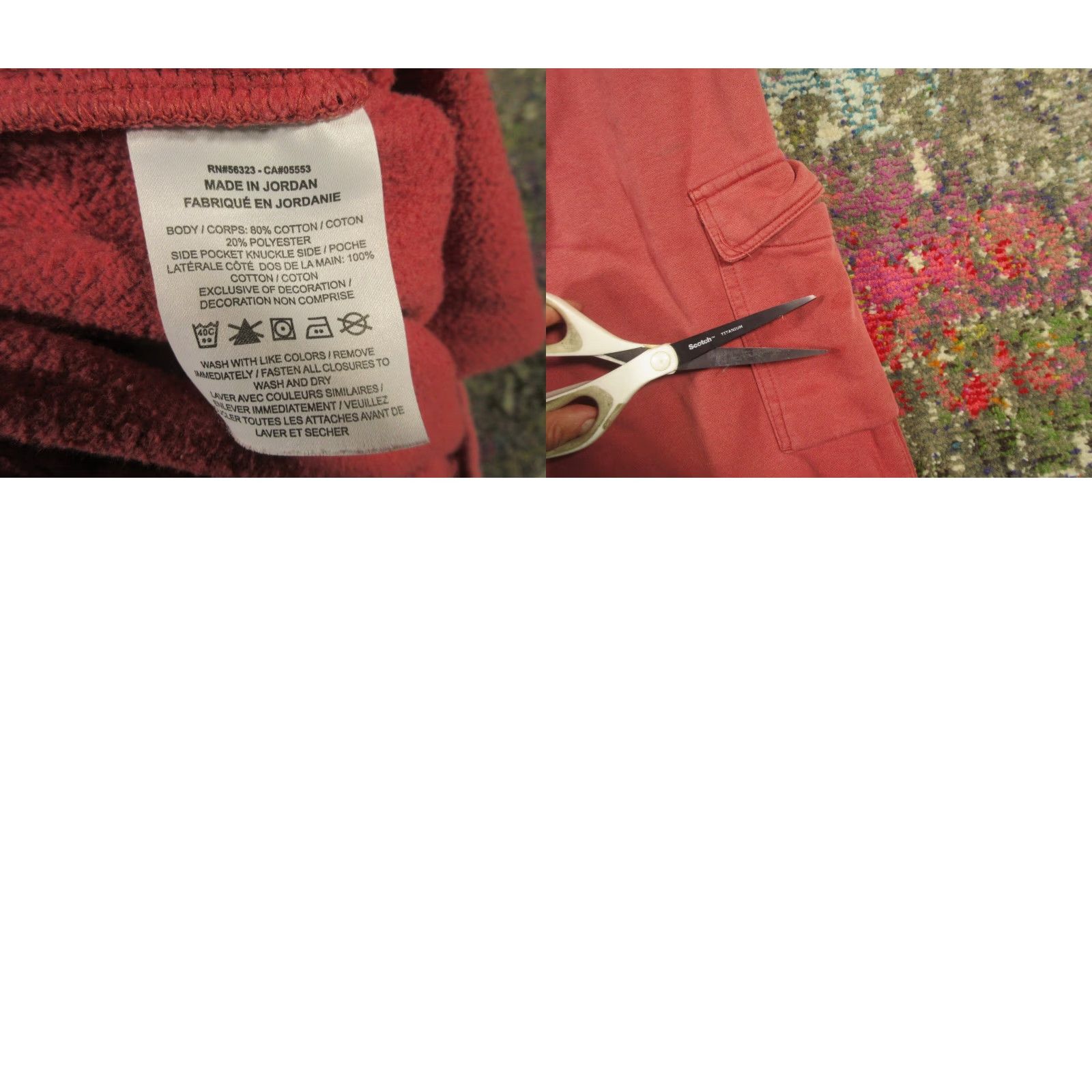 Nike Nike Cargo Sweatpants Mens Small Clay Red Fleece Joggers 27 Inseam 90s Sports Cargo Pockets Mens Nike Size US 28 / EU 44 - 8 Thumbnail