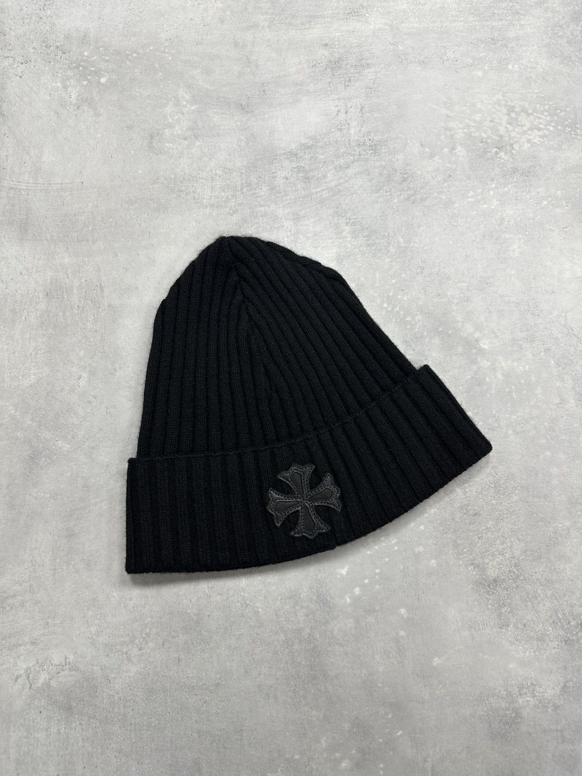 Chrome Hearts Mini Plus Patch Cashmere Beanie Black