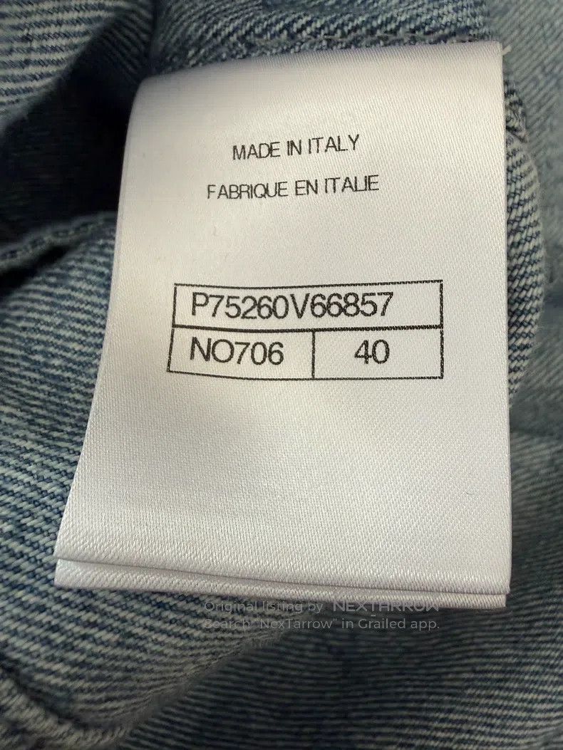 Chanel Chanel Blue camelia dark pattern lapel pleated denim jacke Size S / US 4 / IT 40 - 6 Thumbnail
