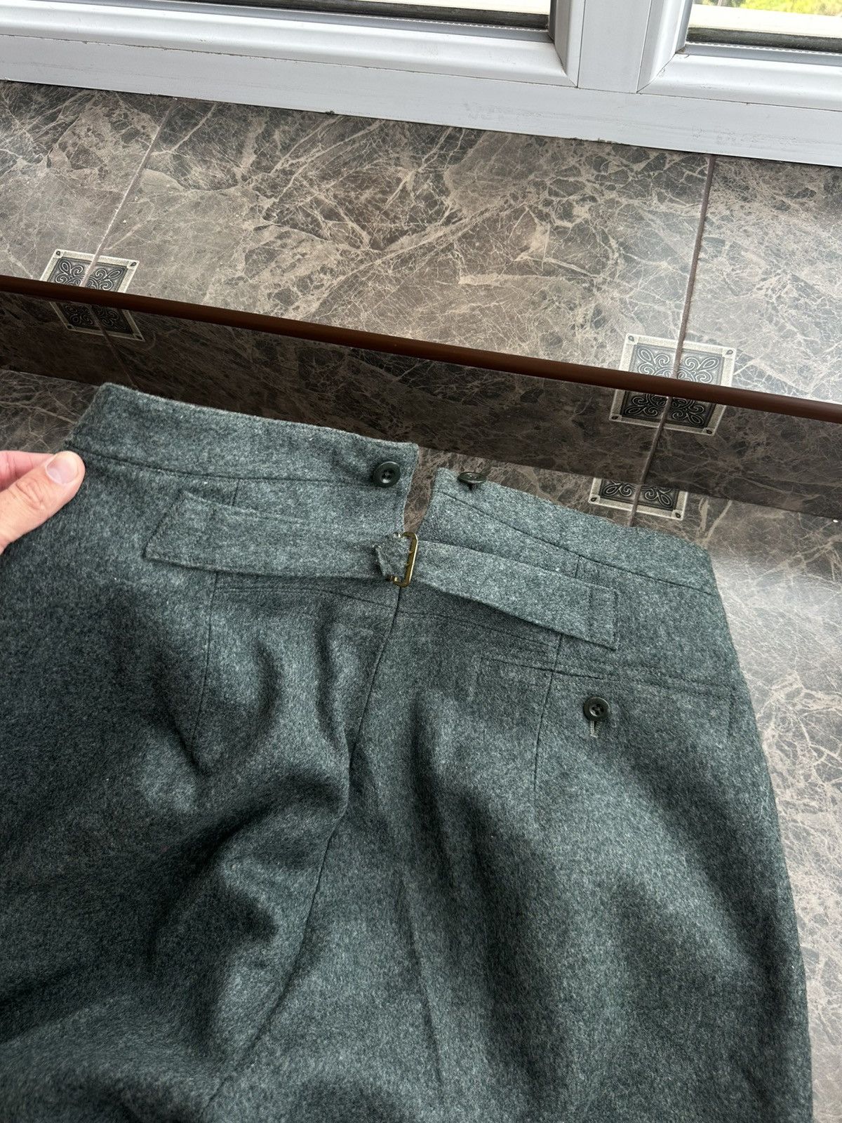 Other Vintage Swiss Army 1930s WW2 Suit Jacket Pants BuckleBack Size 50R - 14 Thumbnail