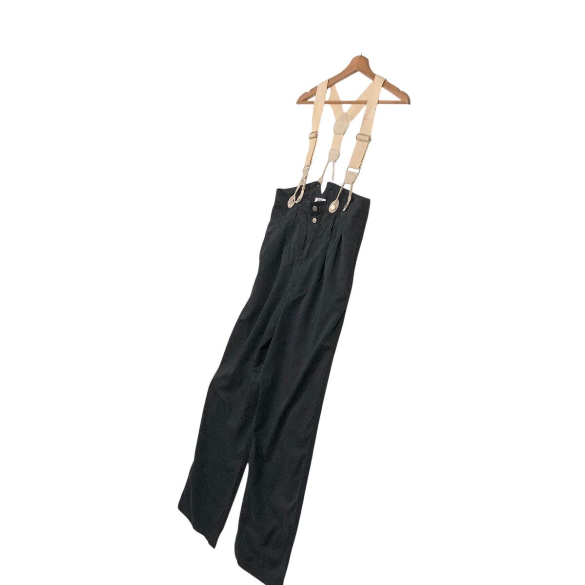 Issey Miyake Archival Issey Miyake High Waist Wide Leg Suspender Trousers Size US 30 / EU 46 - 3 Thumbnail