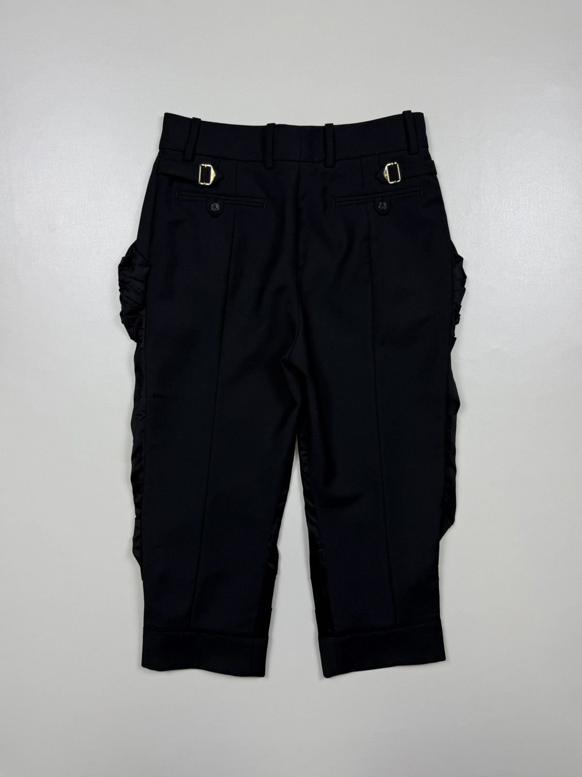 Louis Vuitton Louis Vuitton Women’s Wool Cupro Viscose Black Capri Pants Size 26" / US 2 / IT 38 - 7 Thumbnail