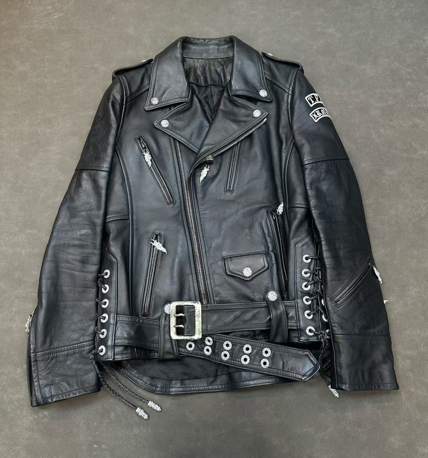 Roen Roen Distressed Raw Edge Sheep Leather Jacket Archive | Grailed