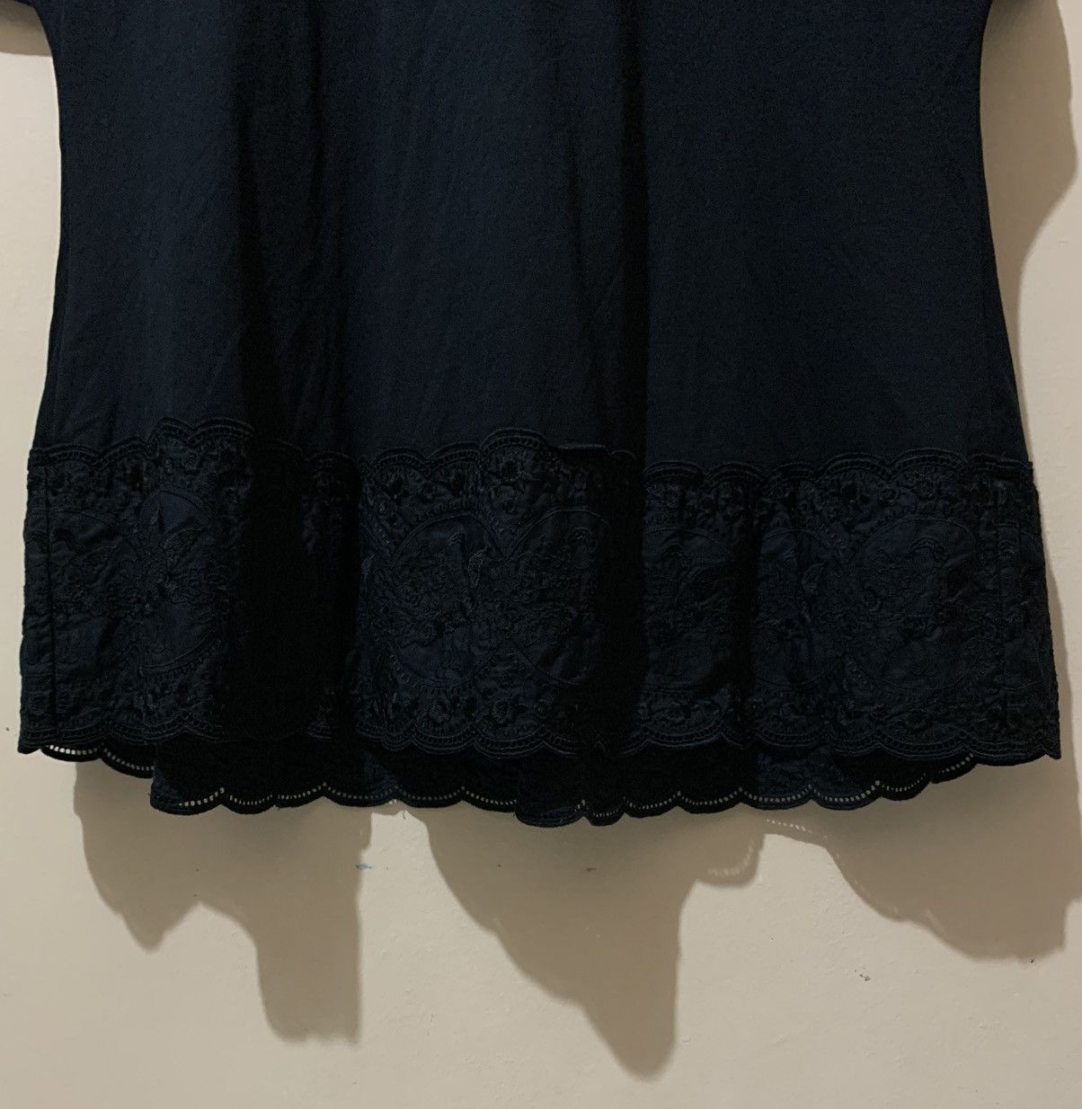 Simone Rocha Simone Rocha - Floral - Embroidered Hem - Shirt Size XS / US 0-2 / IT 36-38 - 7 Thumbnail