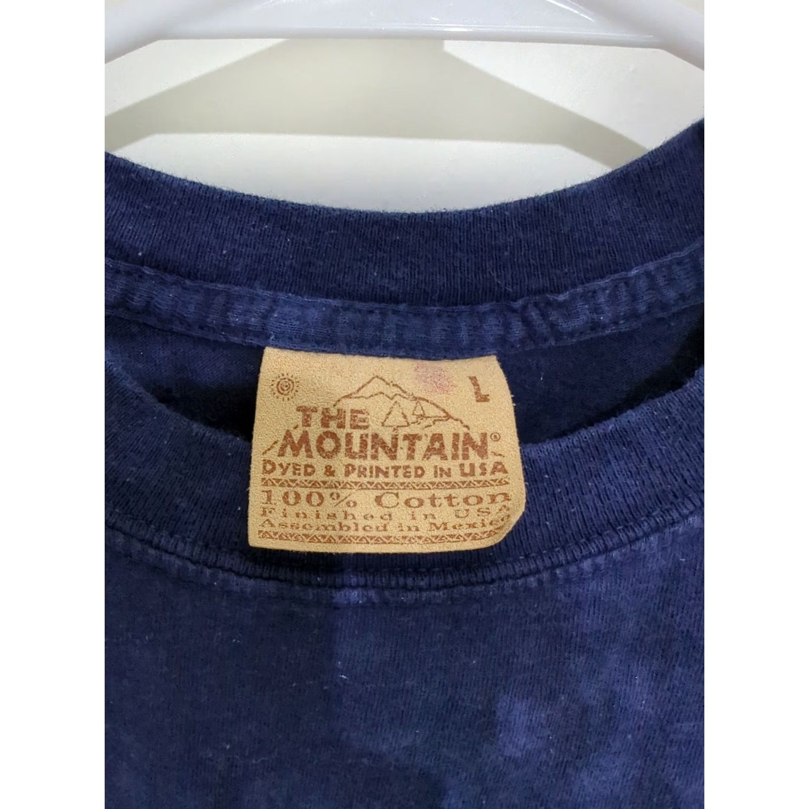 The Mountain VINTAGE The Mountain T-Shirt Mens Large Blue Stone Wash Tie Dye Ancient Egypt Hieroglyphs Shirt Mens Large Size US L / EU 52-54 / 3 - 2 Thumbnail