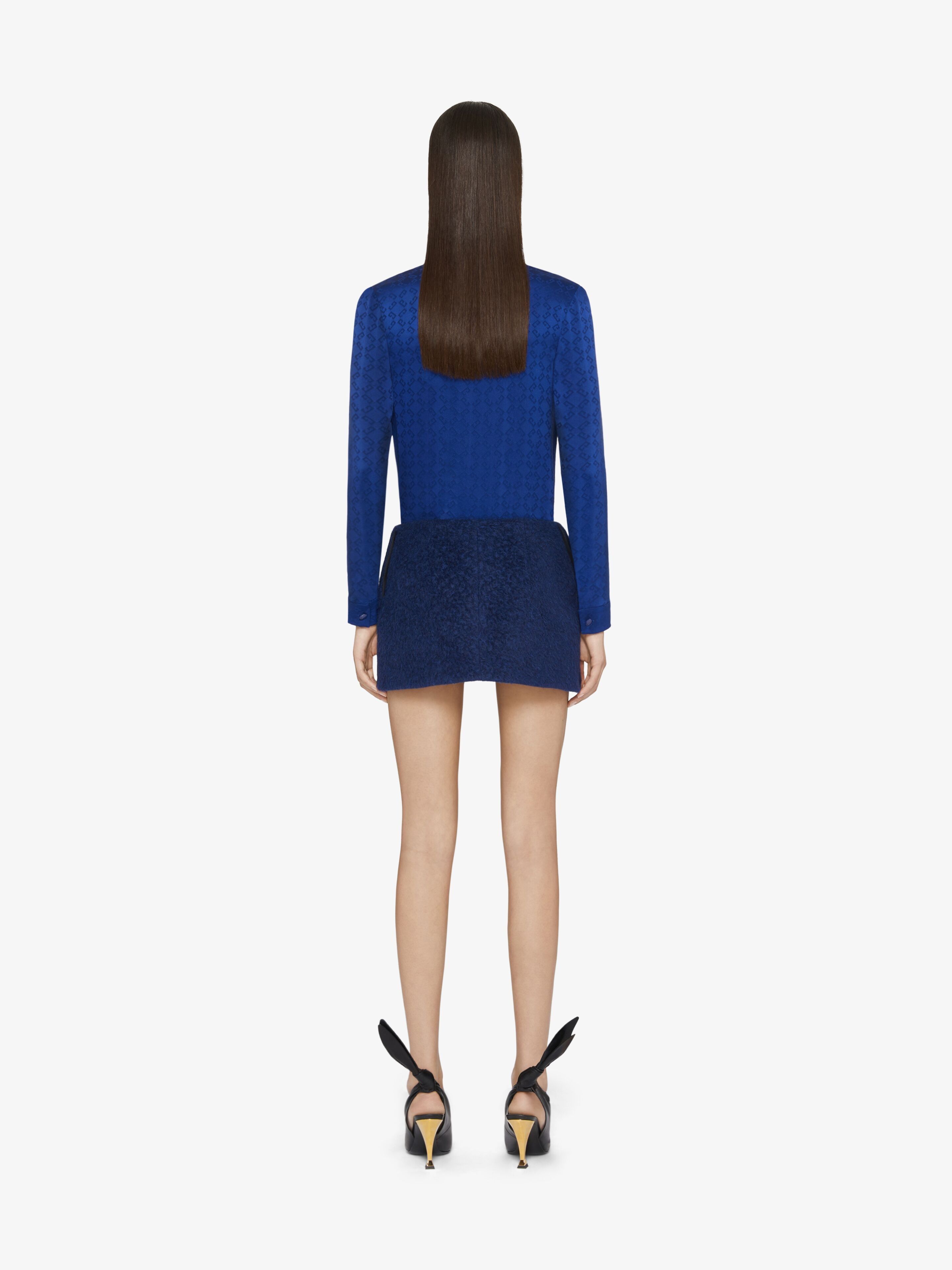 Givenchy o1srvl11e0725 Polo Blouse in Blue Size XS / US 0-2 / IT 36-38 - 4 Thumbnail