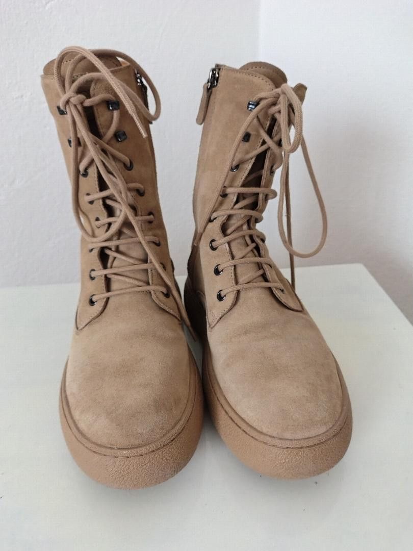 Tod's Tod's Women's Suede Lace Up Boots Size US 8.5 / IT 38.5 - 1 Thumbnail