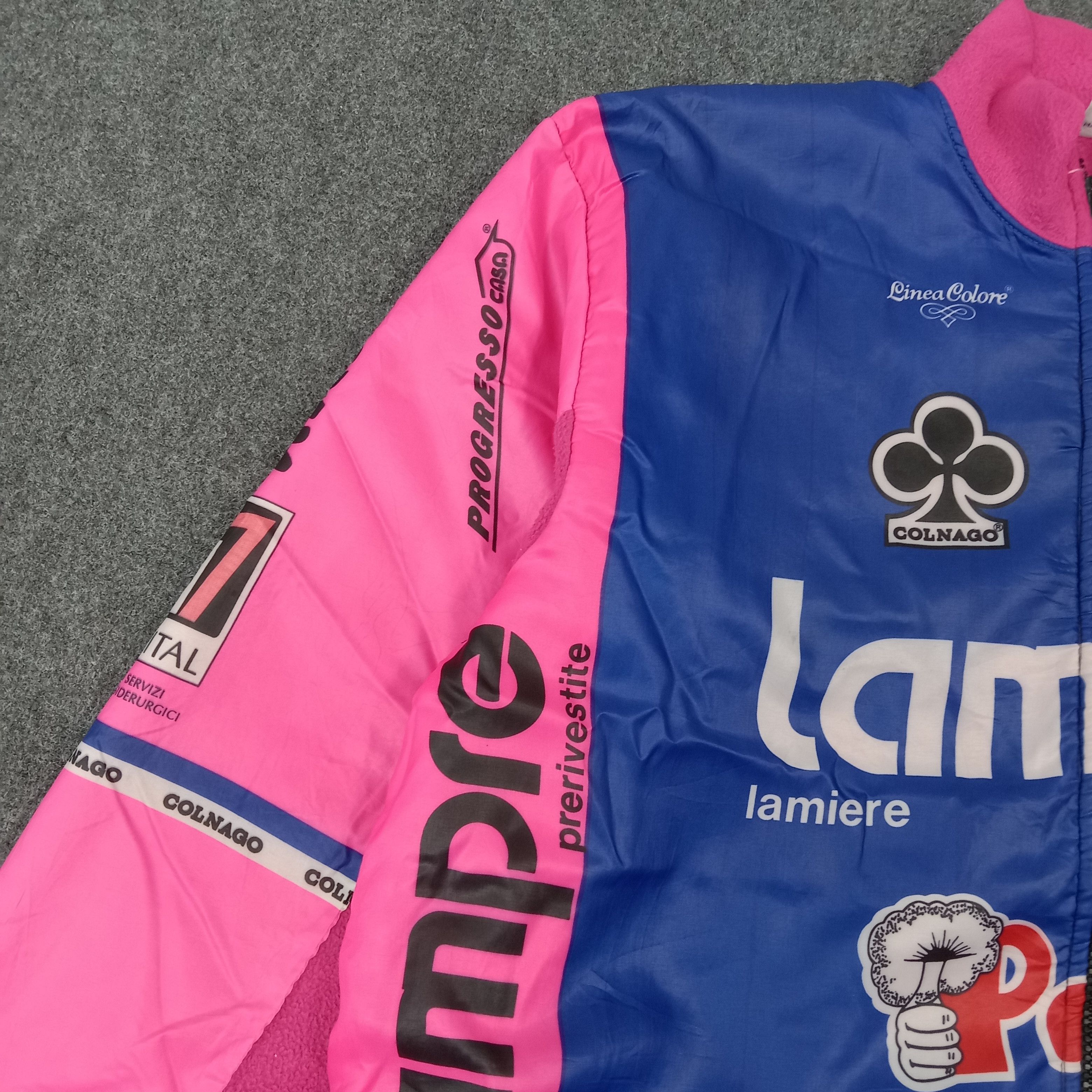 Sports Specialties 90s Santini Lempre-Polti Cycling Thermal Jacket C263N13 Size US XL / EU 56 / 4 - 3 Thumbnail