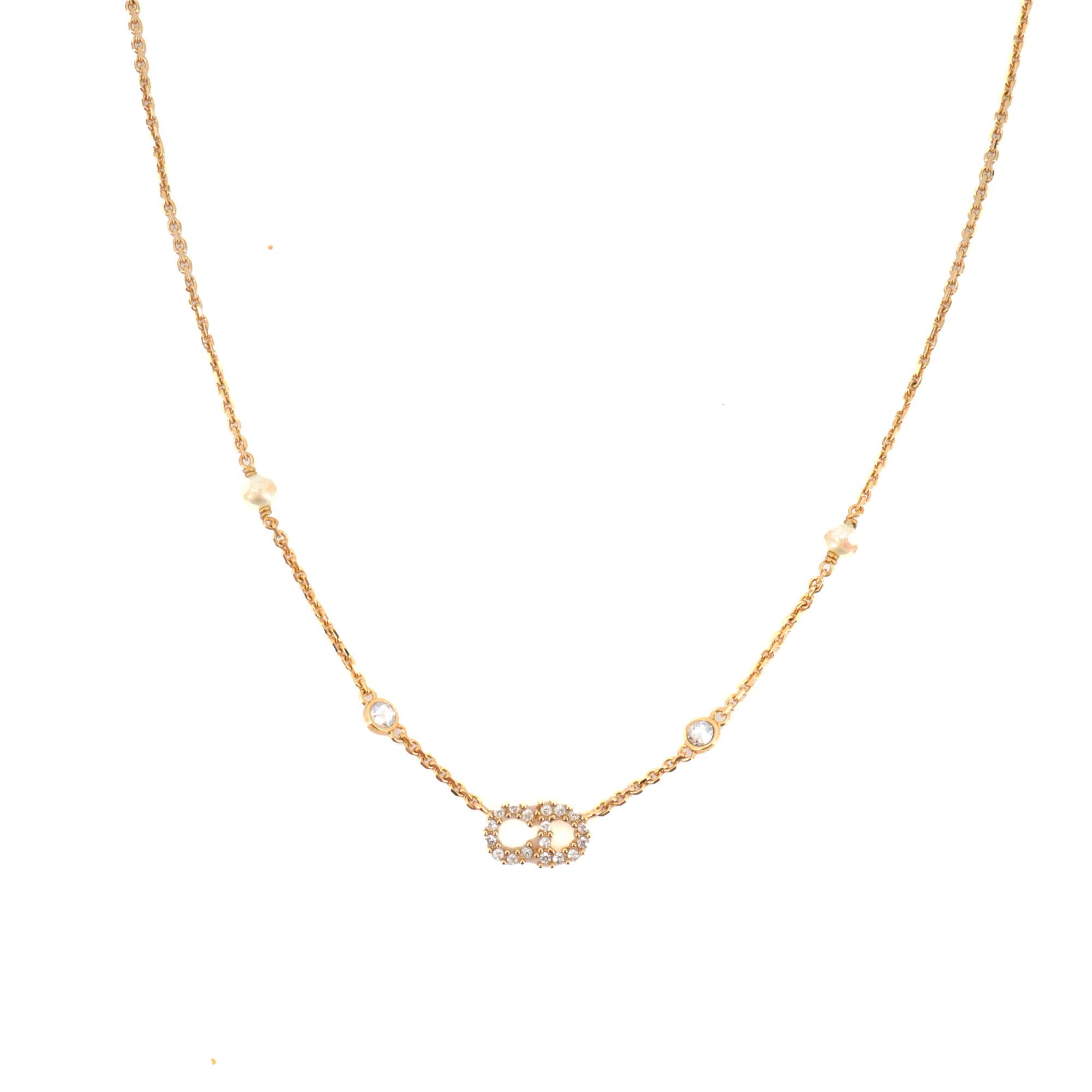 Dior DIOR - Clair D Lune Dior necklace in gold metal Size ONE SIZE - 1 Thumbnail