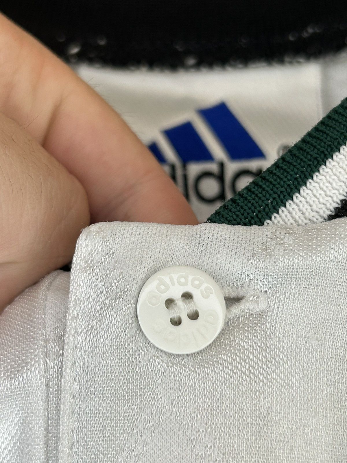 Adidas × Vintage Vintage 90s Adidas Center Logo Retro Striped Soccer Jersey Size US M / EU 48-50 / 2 - 4 Thumbnail