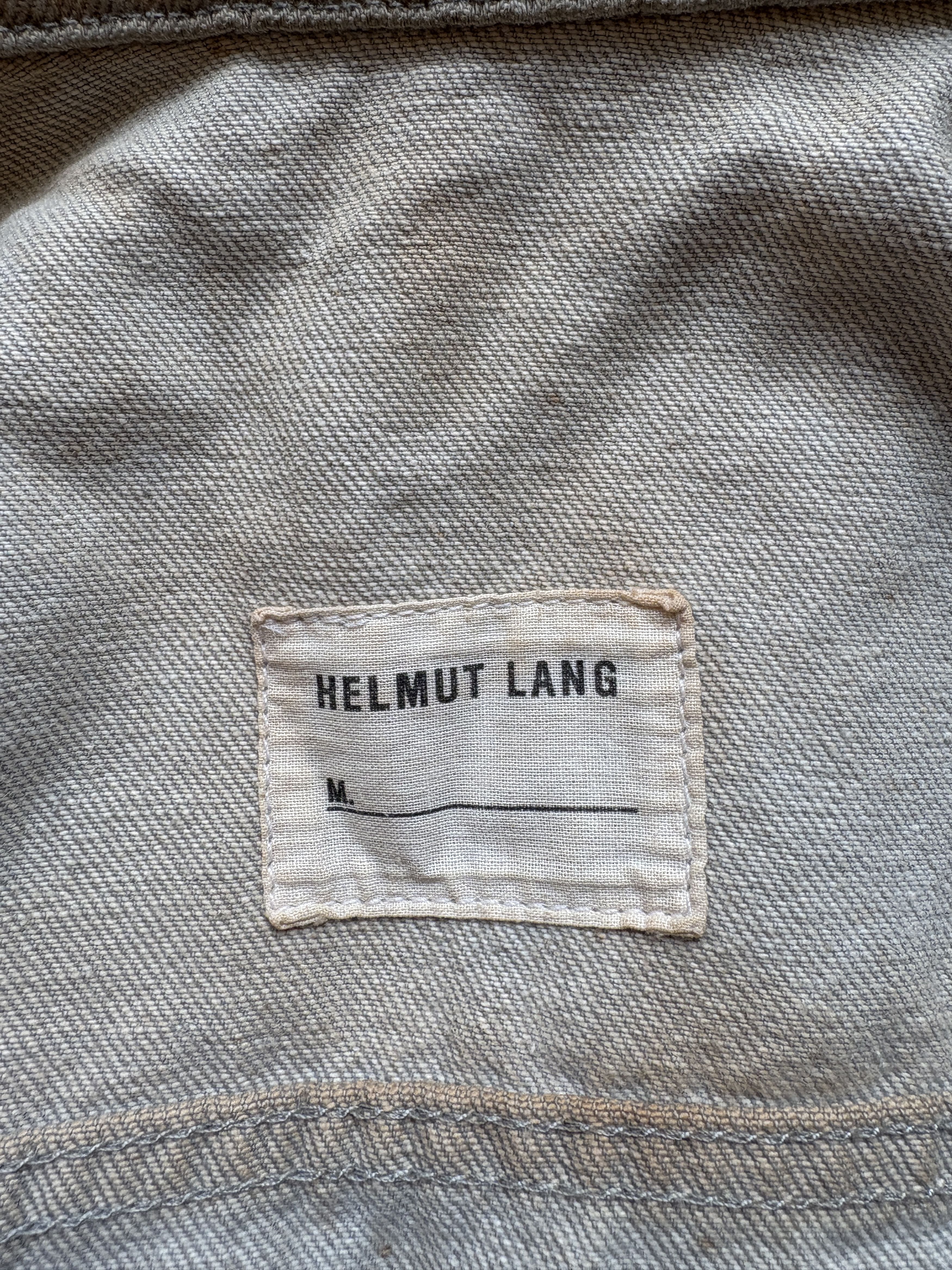 Helmut Lang ⚡️QUICK SALE⚡️1990's Helmut Lang Dirty Denim Denim Jacket Size US S / EU 44-46 / 1 - 3 Thumbnail