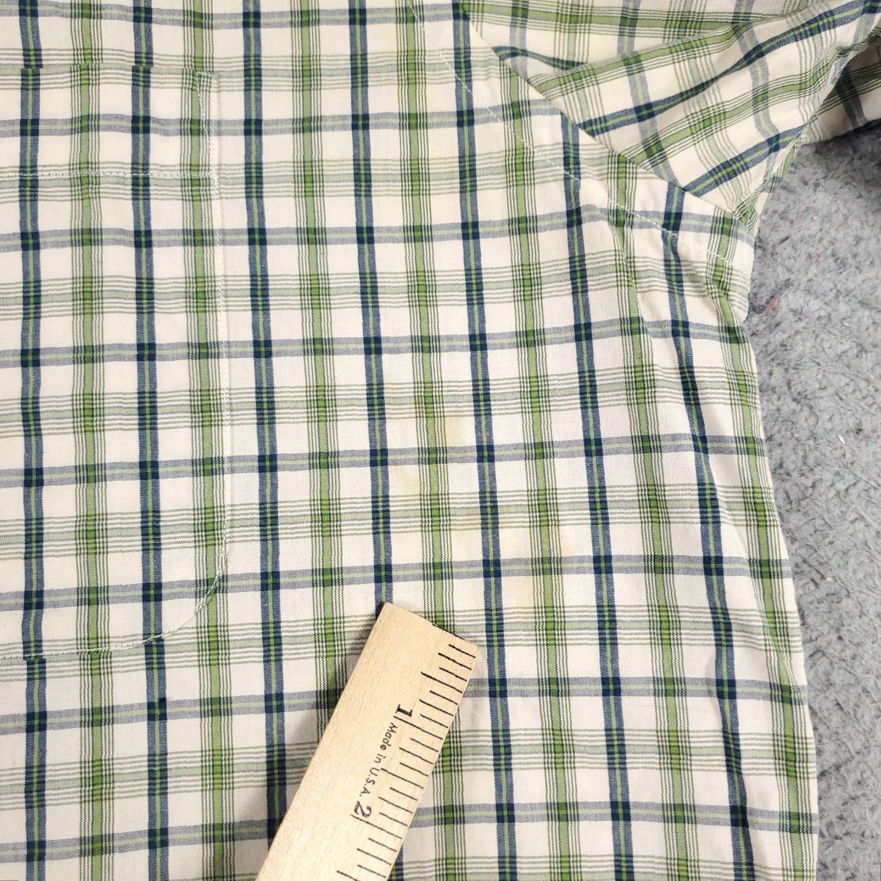 Nautica Nautica Green Plaid Button-Up Shirt Mens XL Short Sleeve Casual Size US XL / EU 56 / 4 - 6 Thumbnail