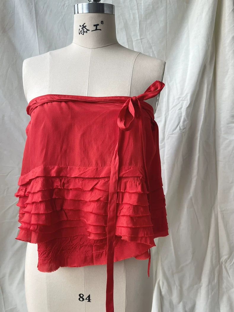 Comme des Garcons Comme des Garcons Red cake hem multi-layer lace one-piece Size M / US 6-8 / IT 42-44 - 1 Thumbnail