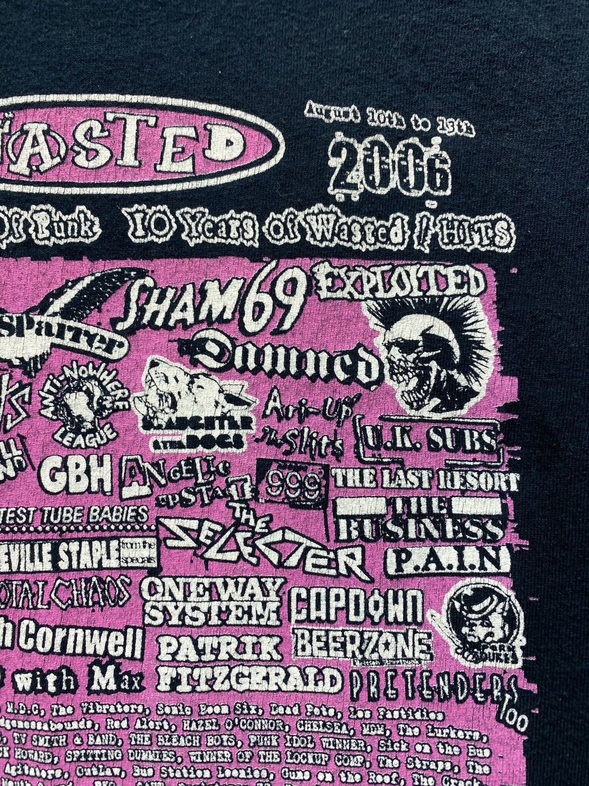 Band Tees Vintage 2006 Wasted 2006 - 30 Years Of Punk Festival Size US S / EU 44-46 / 1 - 24 Thumbnail